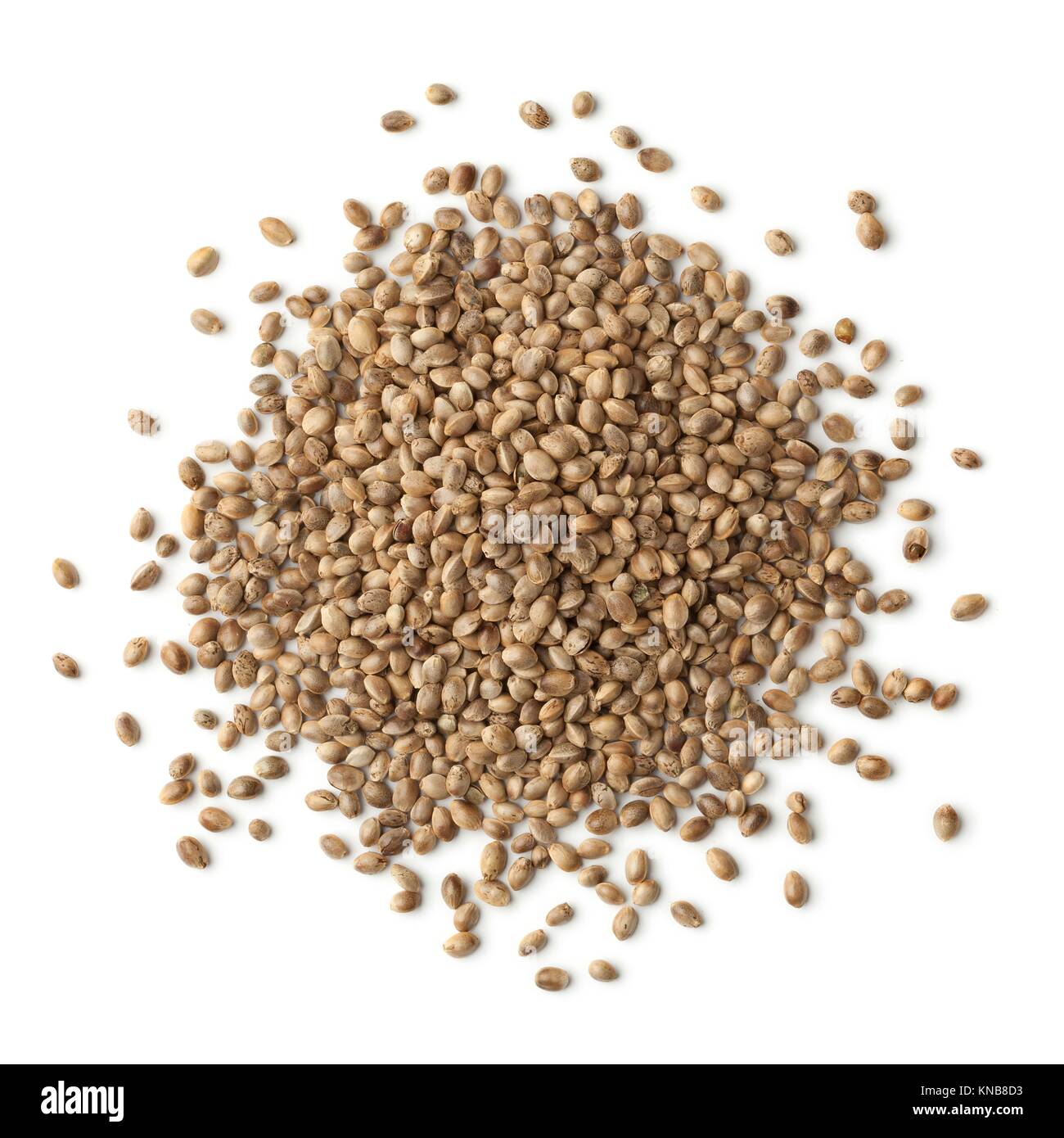 Heap of unshelled hemp seeds on white background Stock Photo Alamy