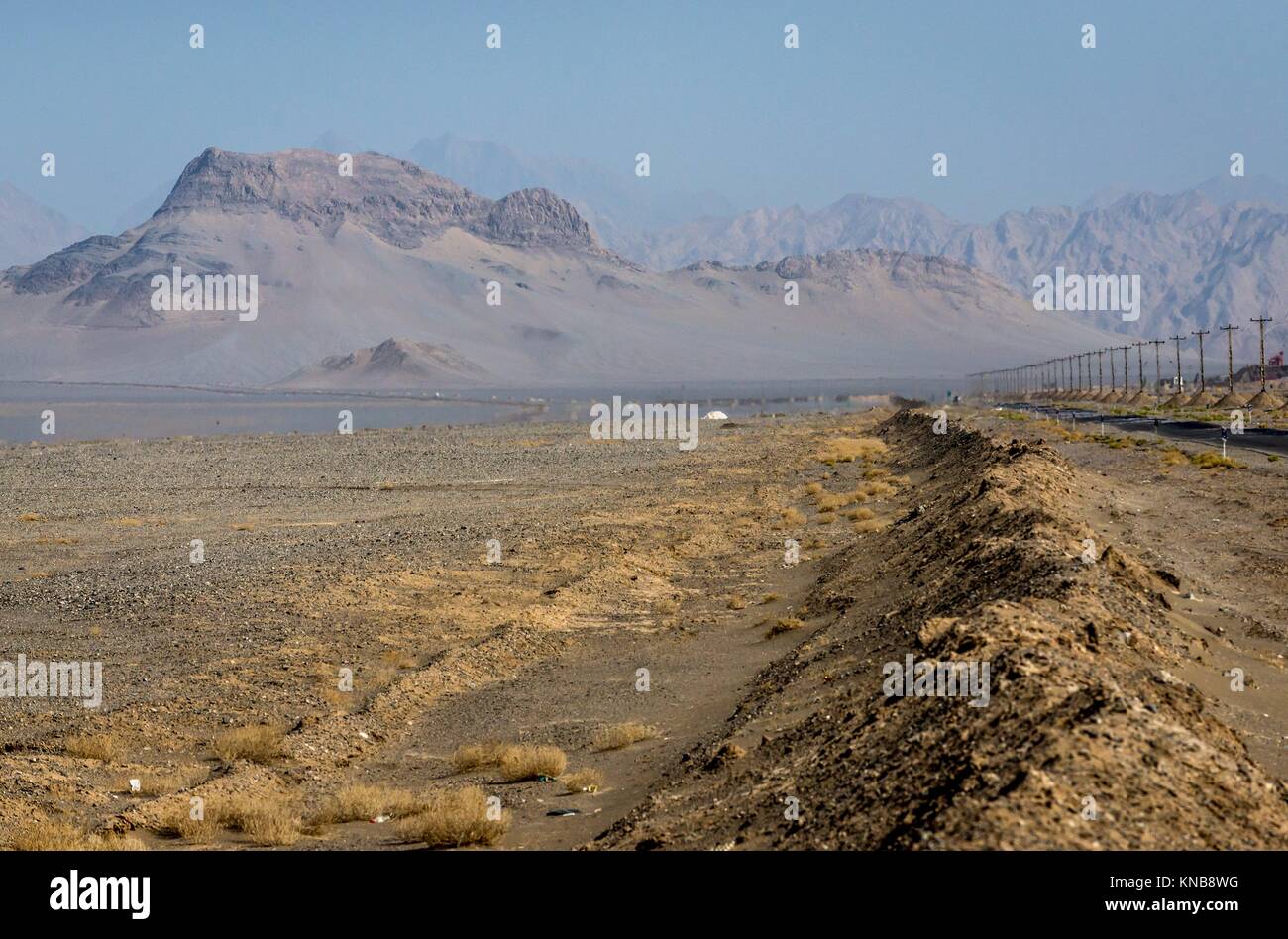 mountainous area of Yazd Province in Iran. Stock Photo
