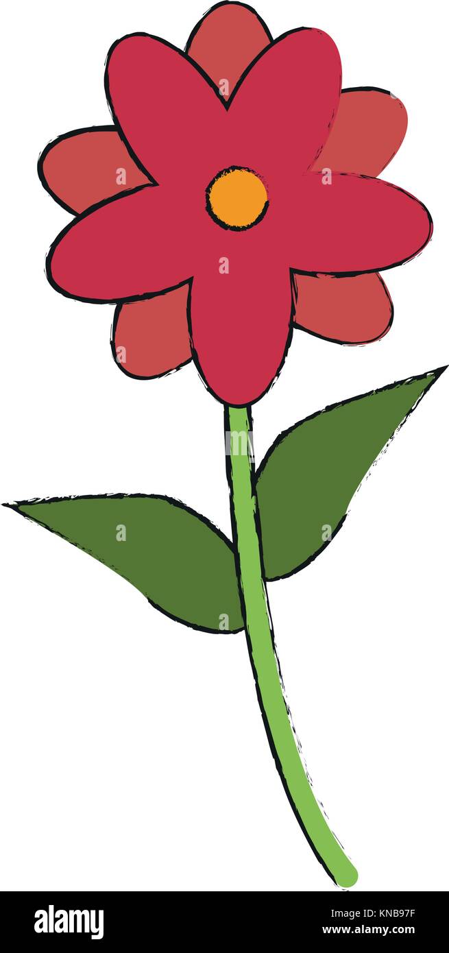 Beautiful flower isolated Stock Vector Image & Art - Alamy