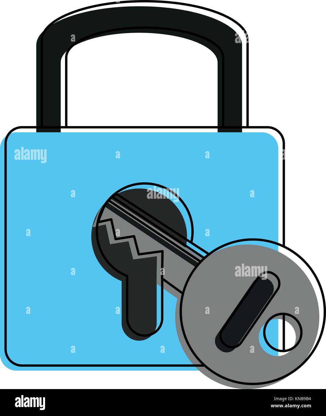 Padlock and key Stock Vector Image & Art Alamy
