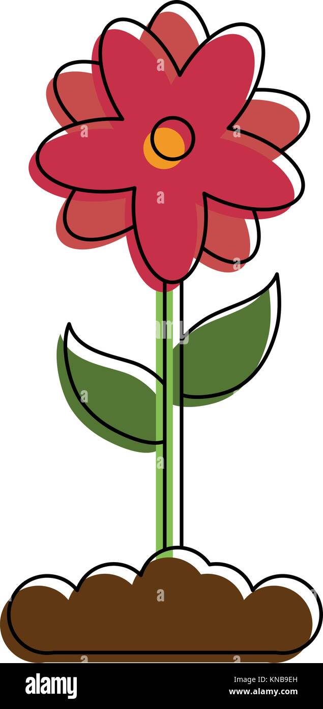 Beautiful flower isolated Stock Vector Image & Art - Alamy