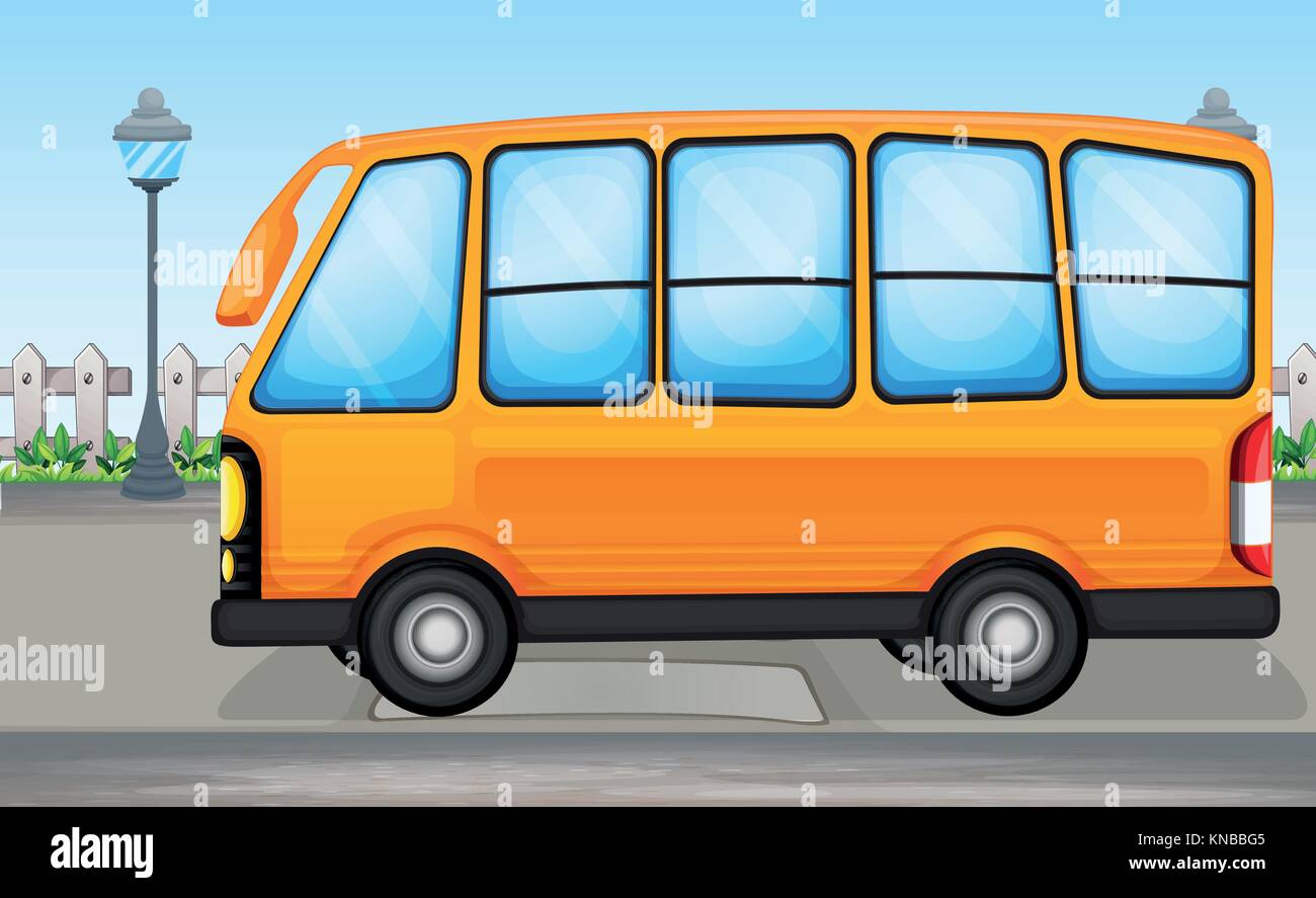 Yellow buses Stock Vector Images - Alamy