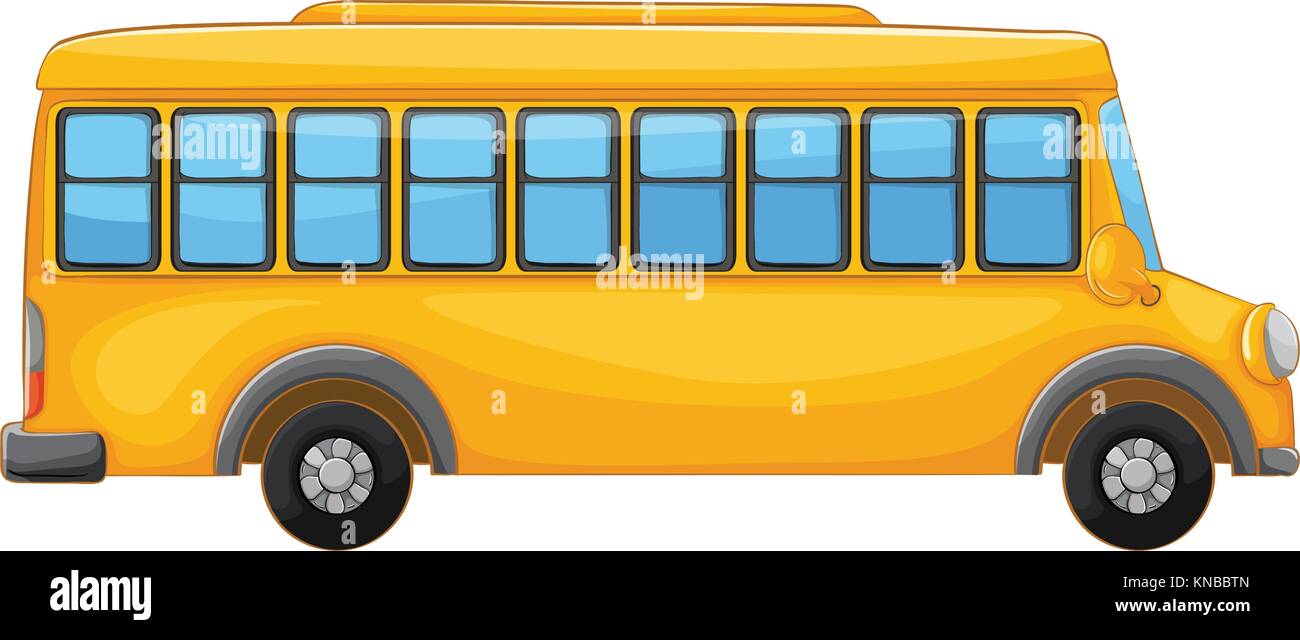 illustration of a bus on a white background Stock Vector Image & Art ...