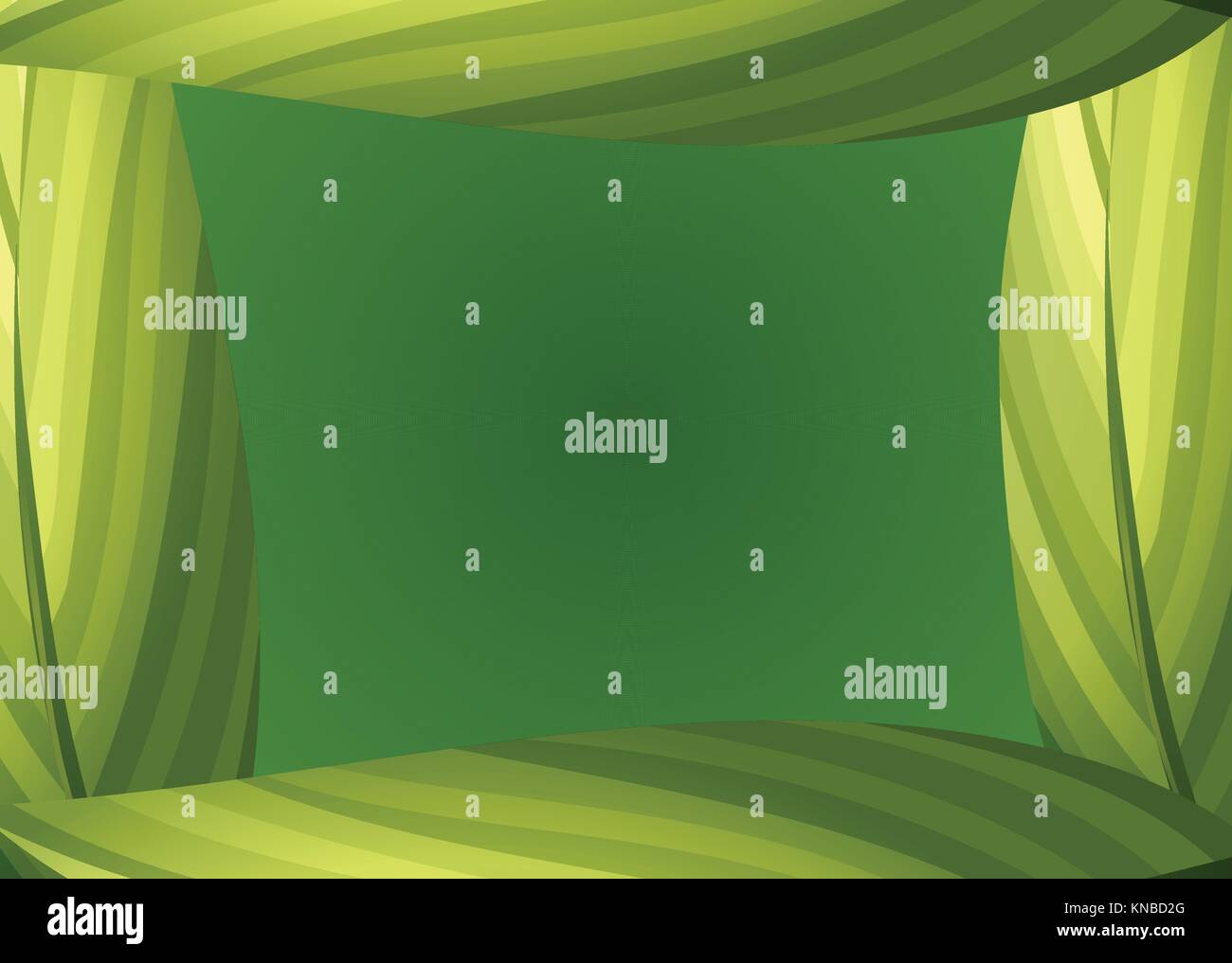 illustration-of-a-green-leafy-border-on-a-green-background-stock-vector-image-art-alamy