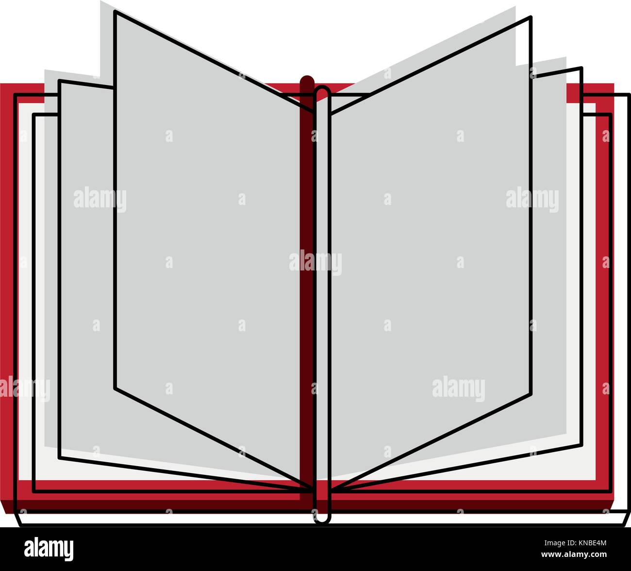 Book open isolated Stock Vector Image & Art - Alamy