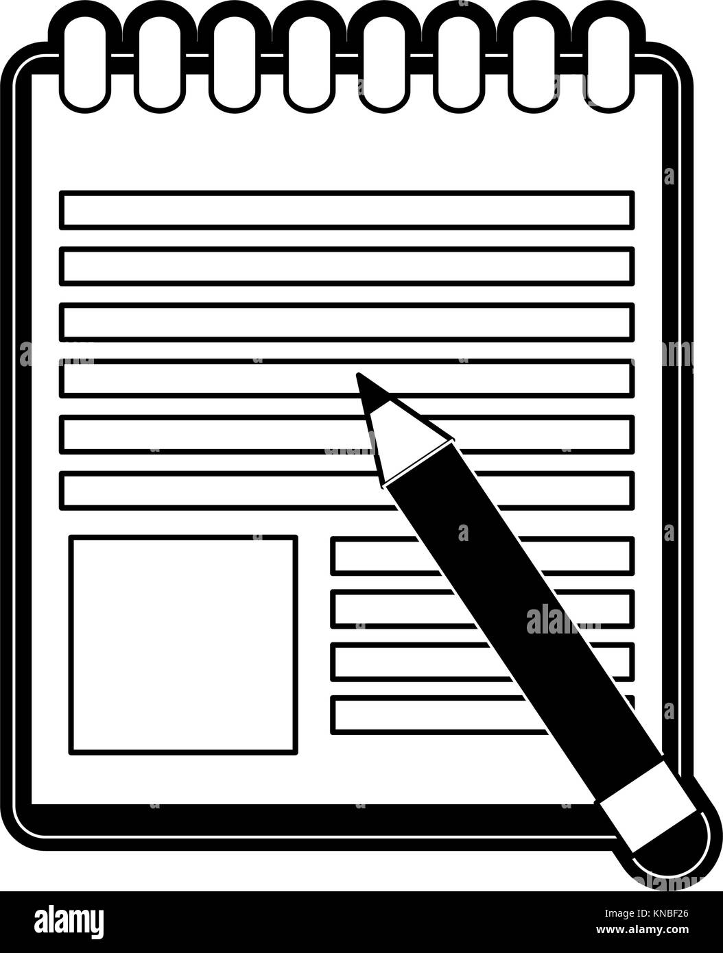 Notebook open isolated Stock Vector Image & Art - Alamy