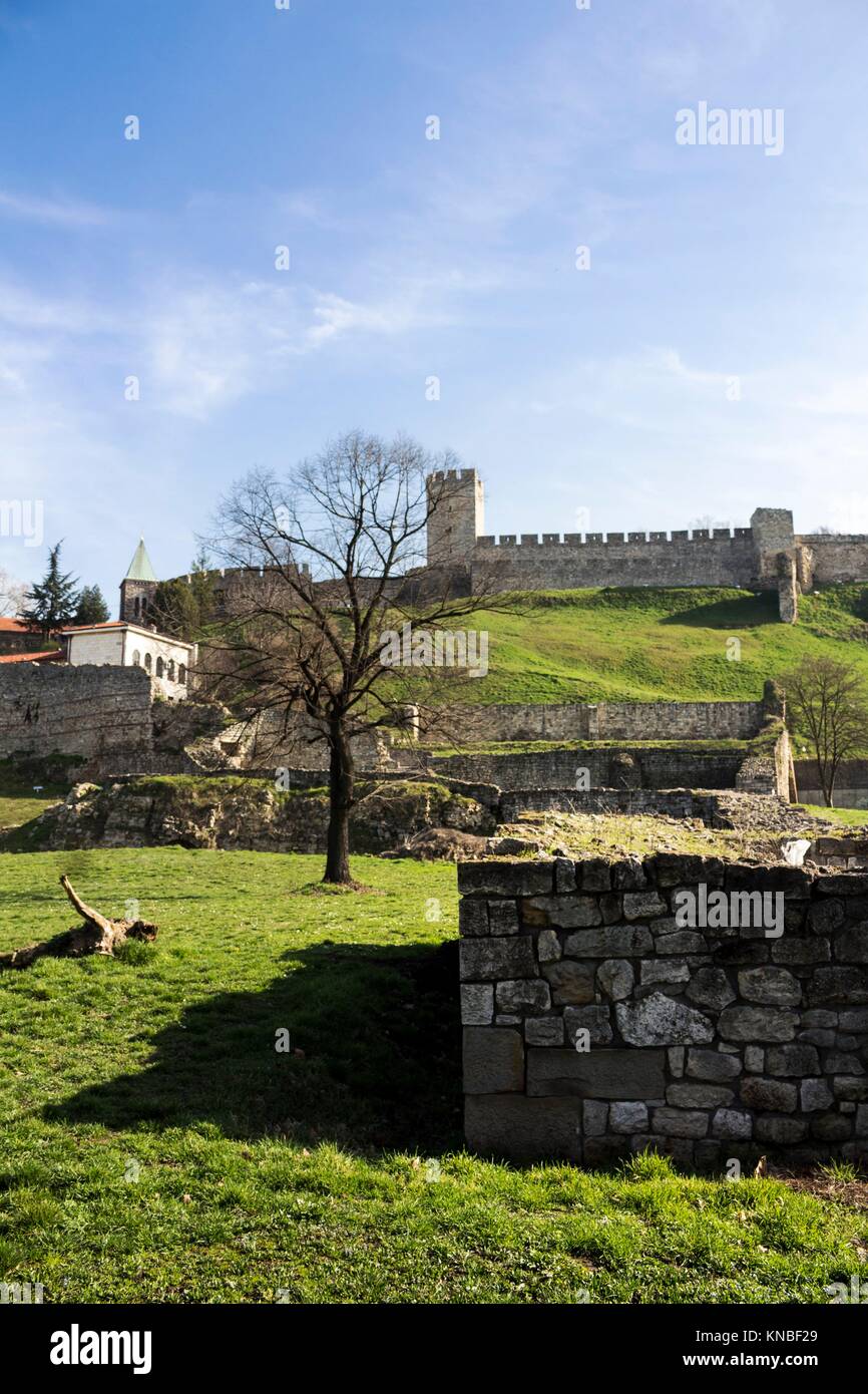 Fortress of Kalemegdan in Belgrade Serbia. Stock Photo