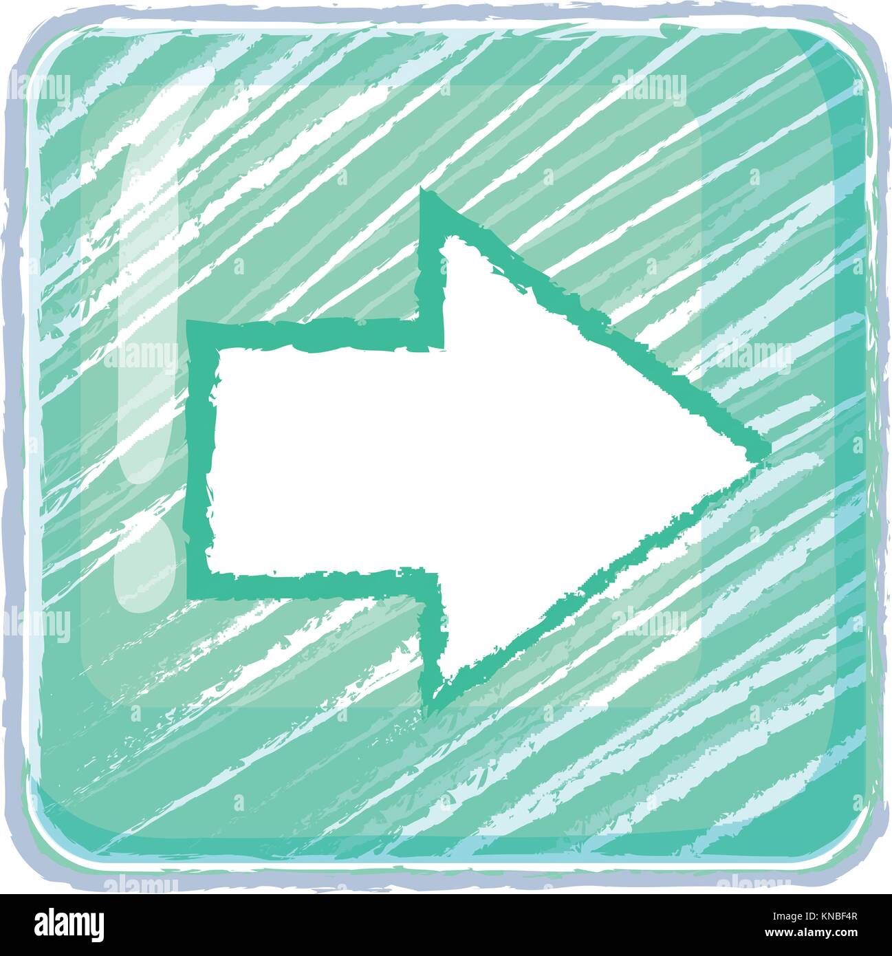 Illustration of a next button icon drawing on a white background Stock ...
