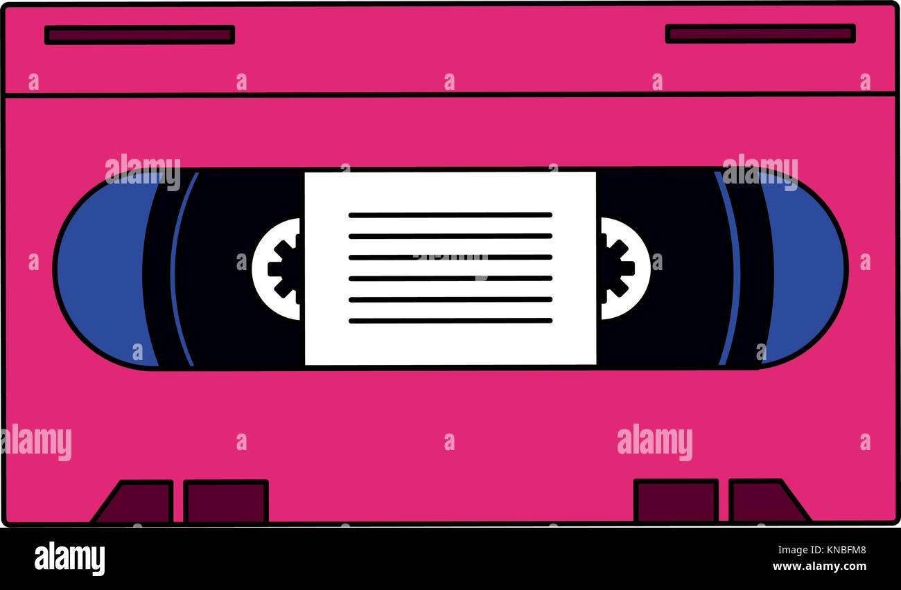 Old VHS media pop art colors Stock Vector Image & Art - Alamy
