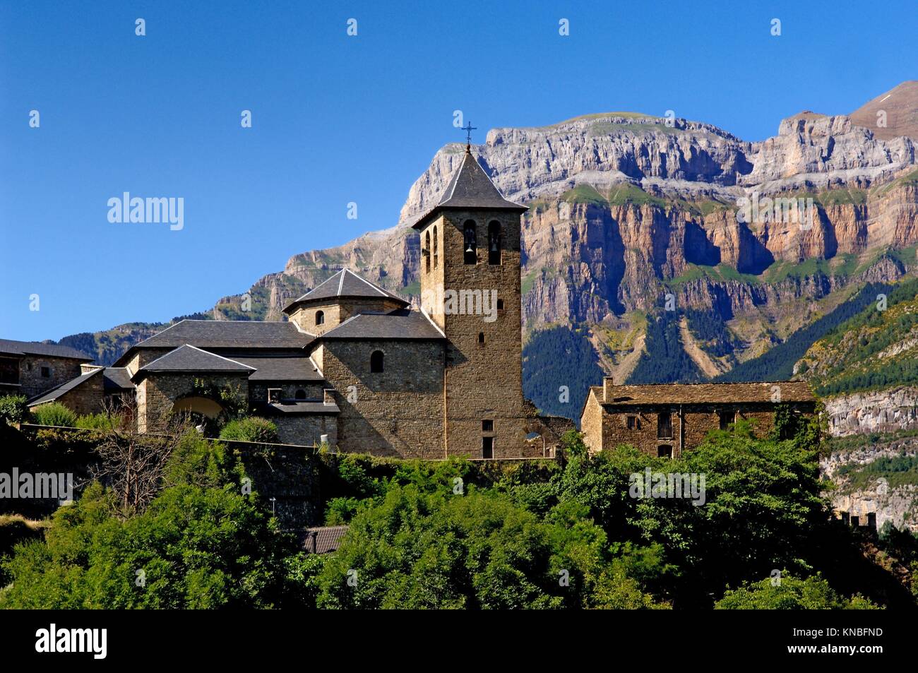 Torla and Ordesa and Monte Perdido, National Park,Huesca, Aragon Stock