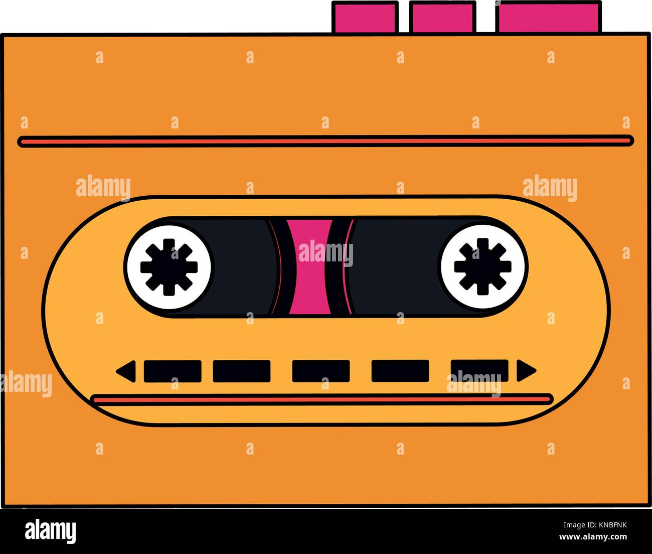 Old cassette recorder pop art colors Stock Vector Image & Art - Alamy