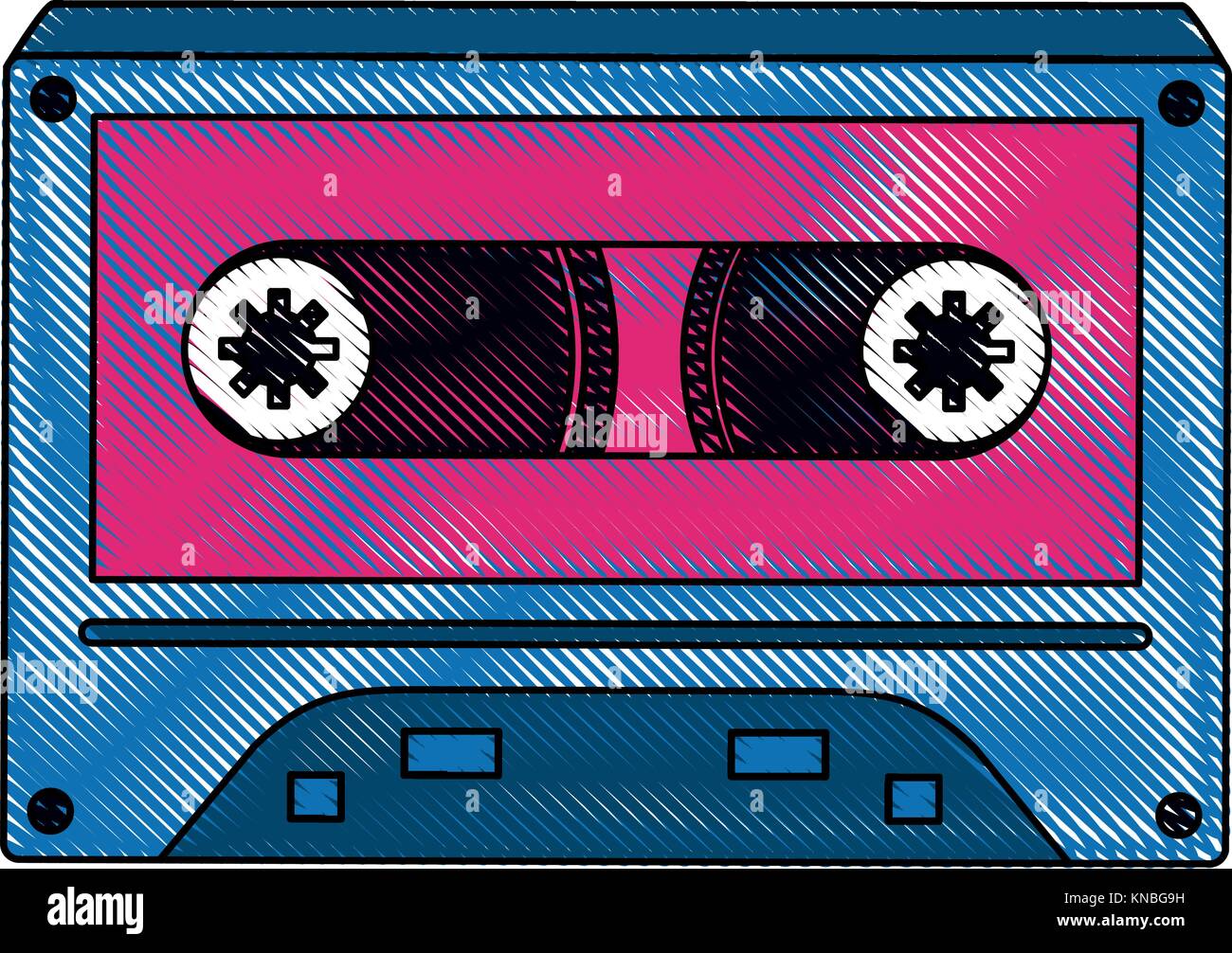 Old cassette media pop art colors Stock Vector Image & Art - Alamy