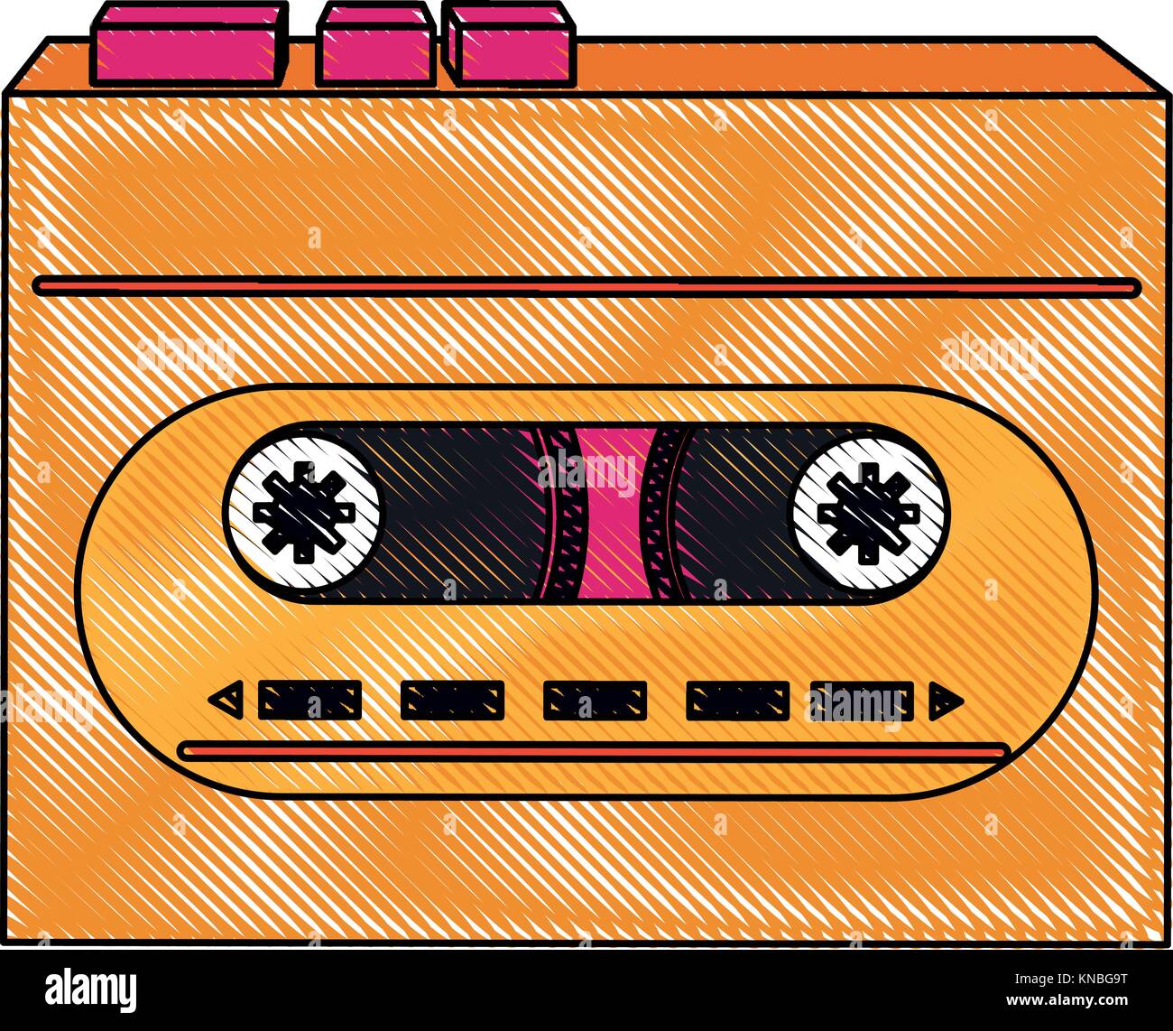 Old cassette recorder pop art colors Stock Vector Image & Art - Alamy