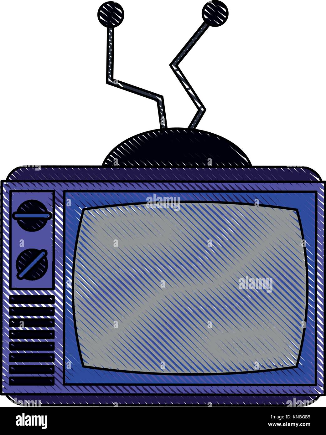 Old television media pop art colors Stock Vector Image & Art - Alamy