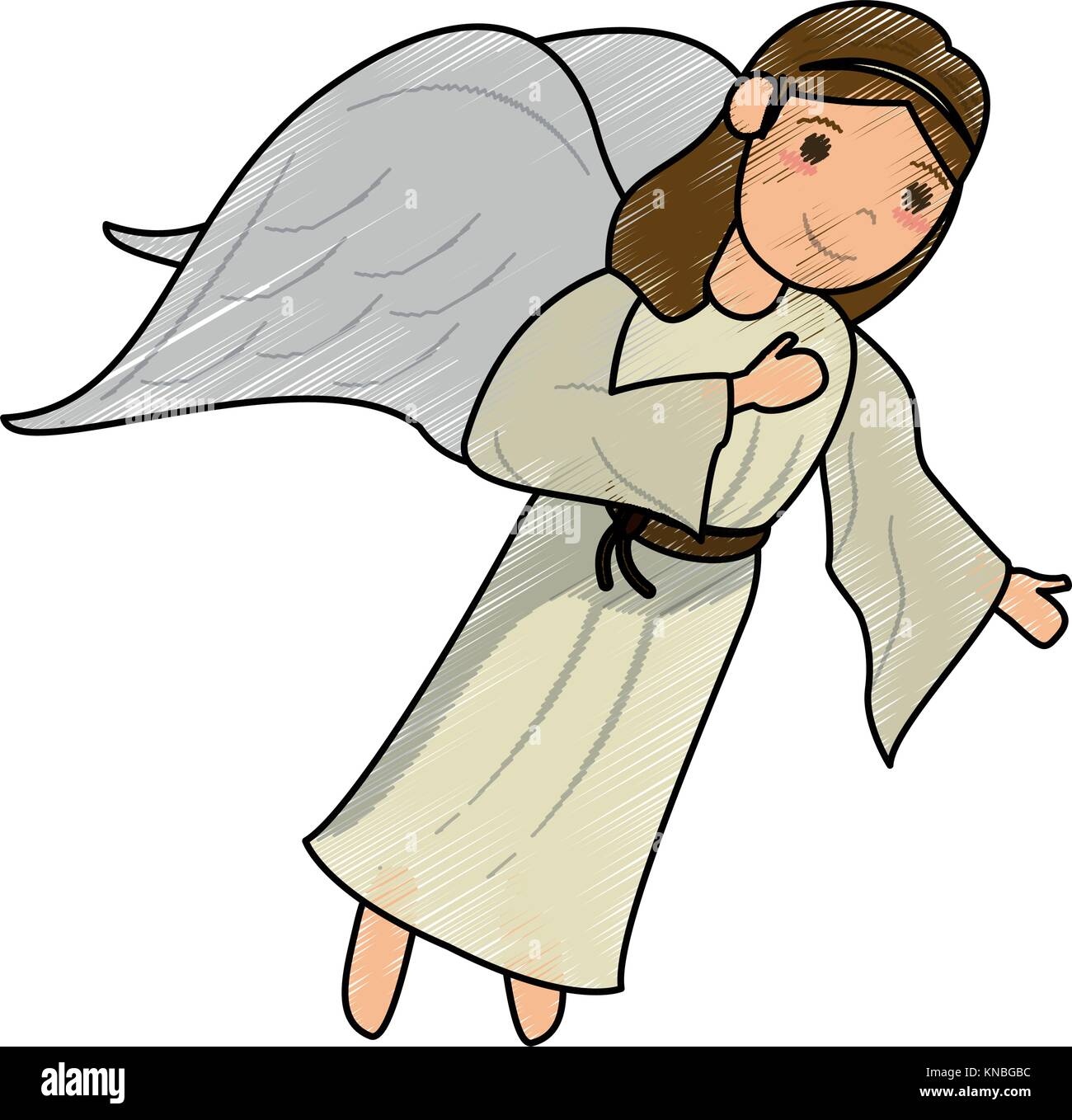 Beautiful angel cartoon Stock Vector Image & Art - Alamy