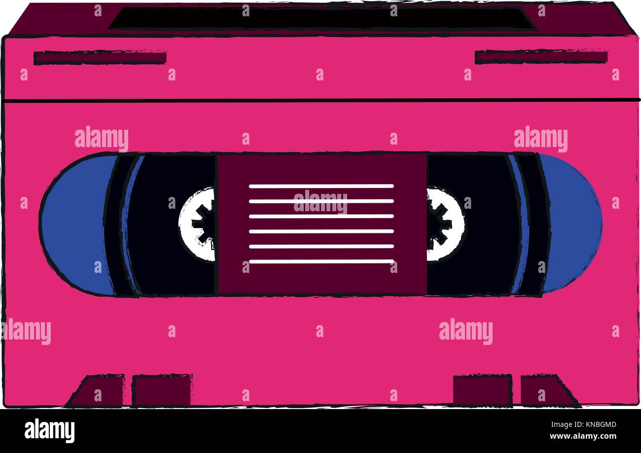 Old VHS media pop art colors Stock Vector Image & Art - Alamy