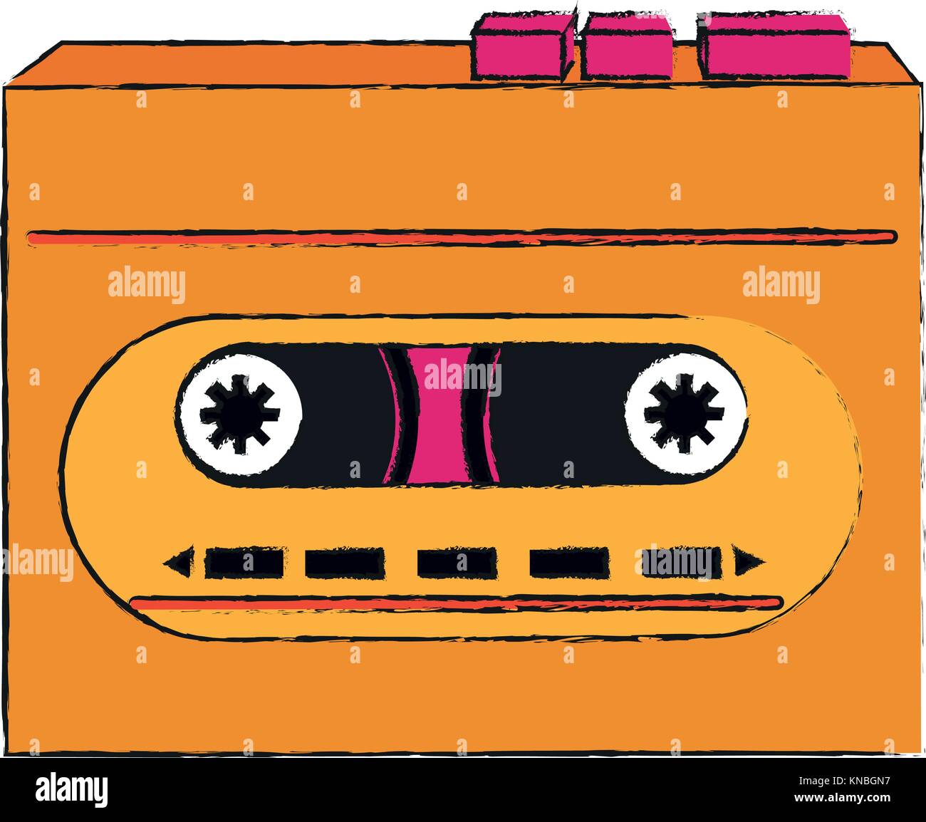 Old cassette recorder pop art colors Stock Vector Image & Art - Alamy