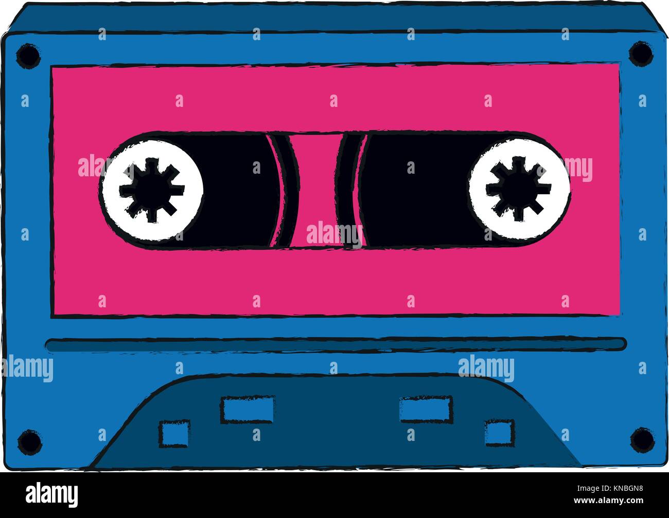 Old cassette media pop art colors Stock Vector Image & Art - Alamy