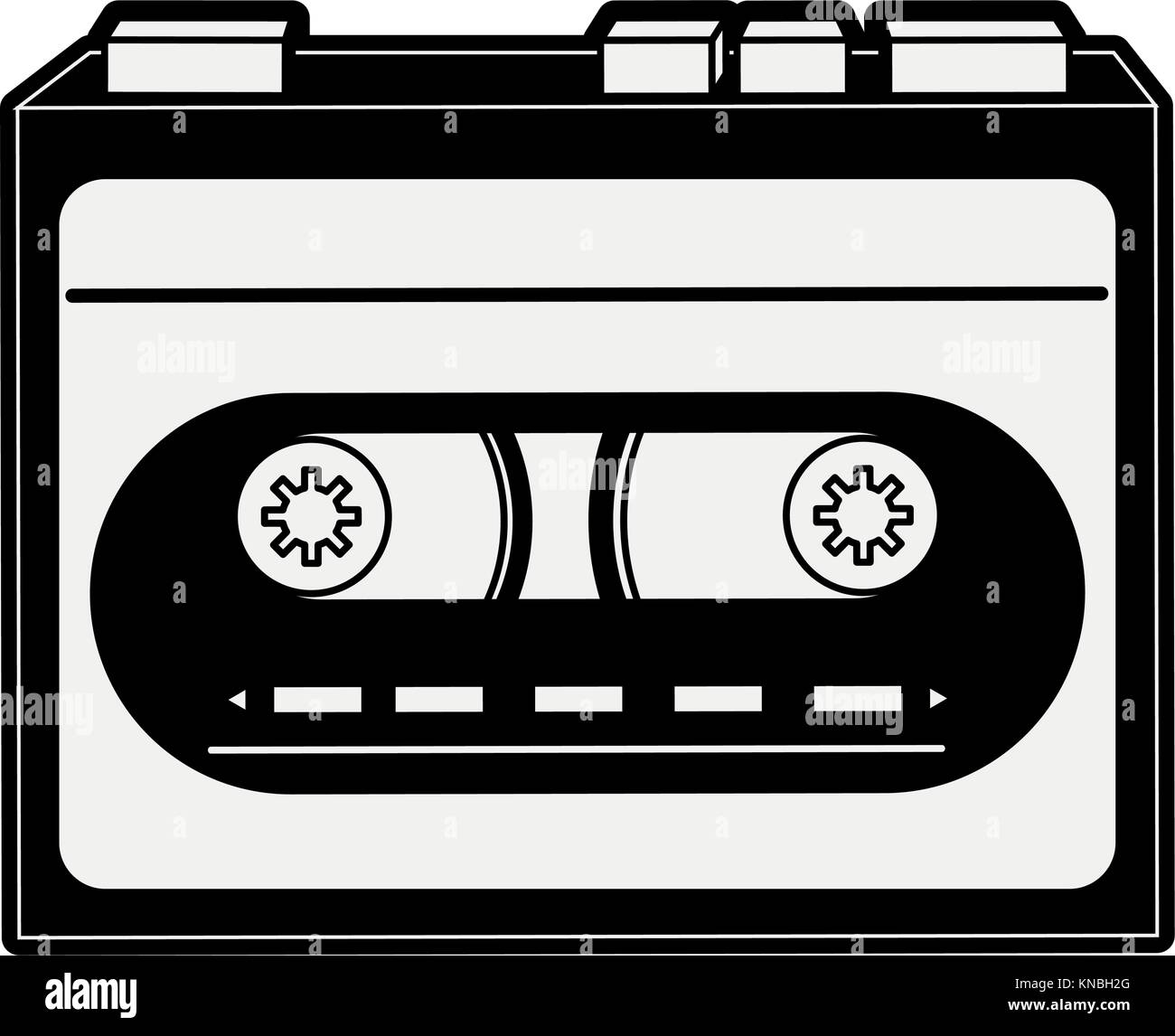 Old cassette recorder Stock Vector Image & Art - Alamy