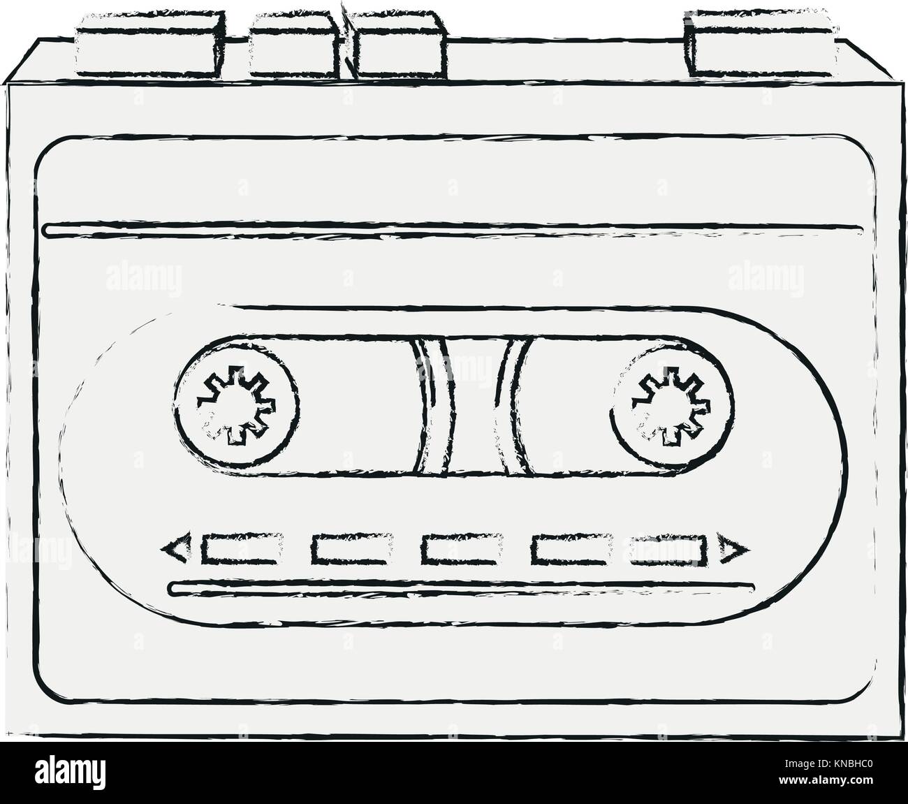 Old cassette recorder Stock Vector Image & Art - Alamy
