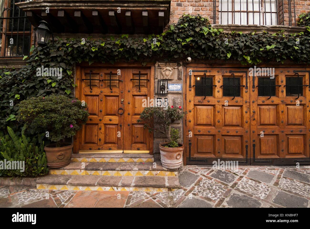 House in San Angel, Mexico City, Mexico Stock Photo Alamy