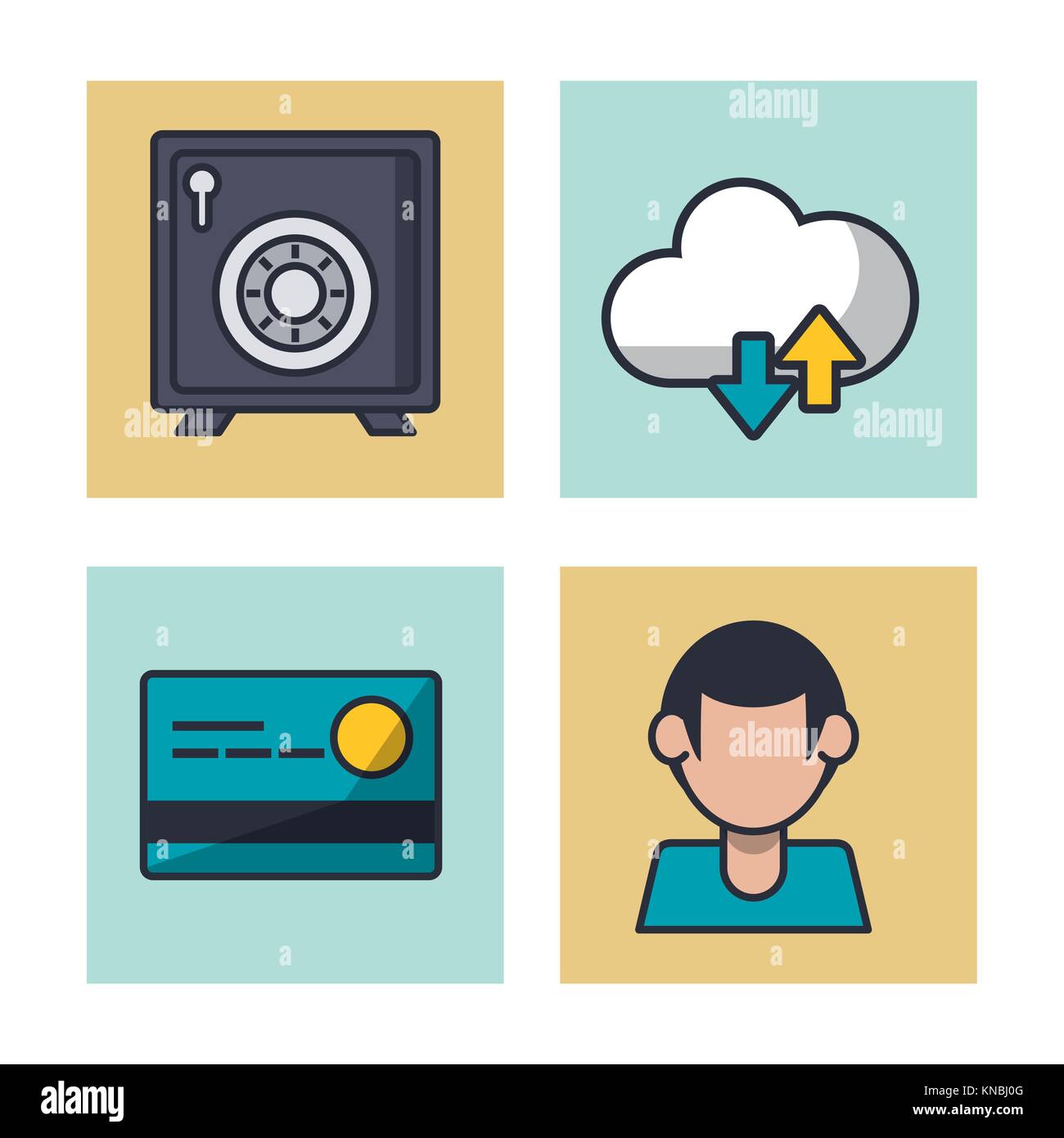 Fintech icons set Stock Vector Image & Art - Alamy