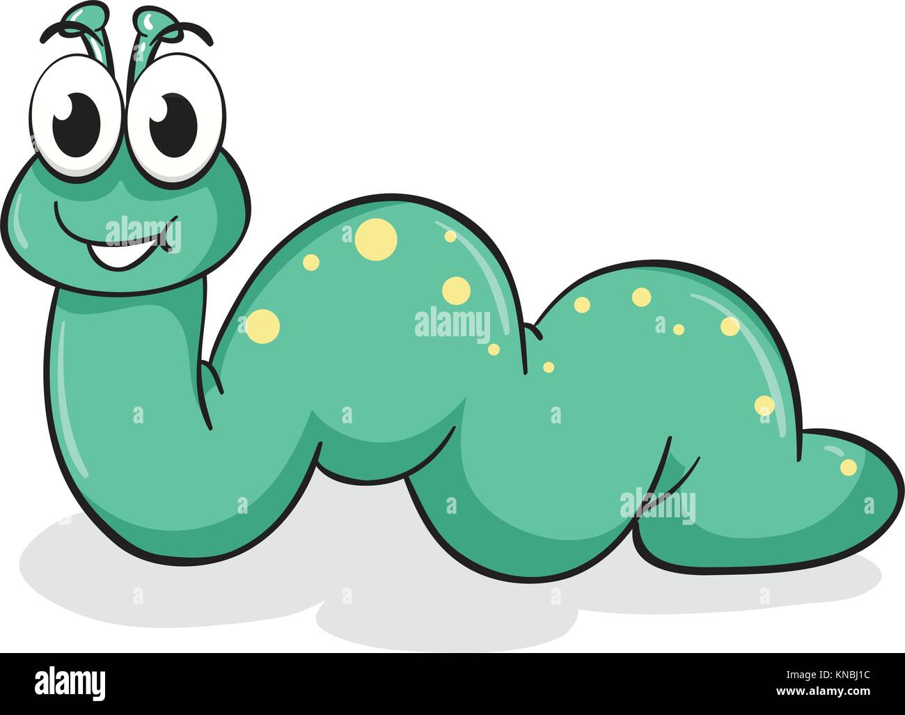 illustration of a caterpillar on a white background Stock Vector Image ...