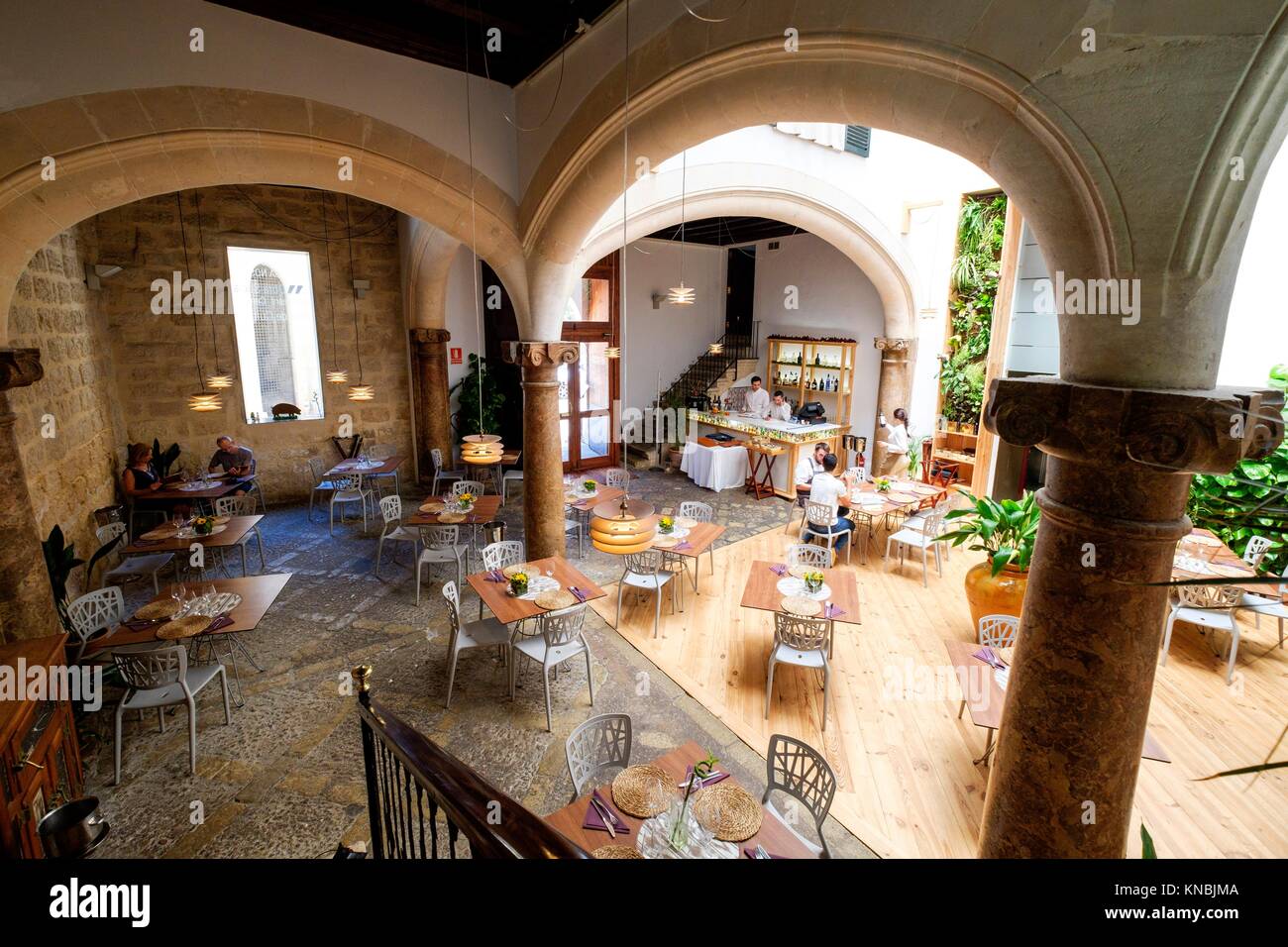 restaurante cafe Aromata, Centre de Cultura ""SA NOSTRA"", Palma, Mallorca,  balearic islands, spain, europe Stock Photo - Alamy