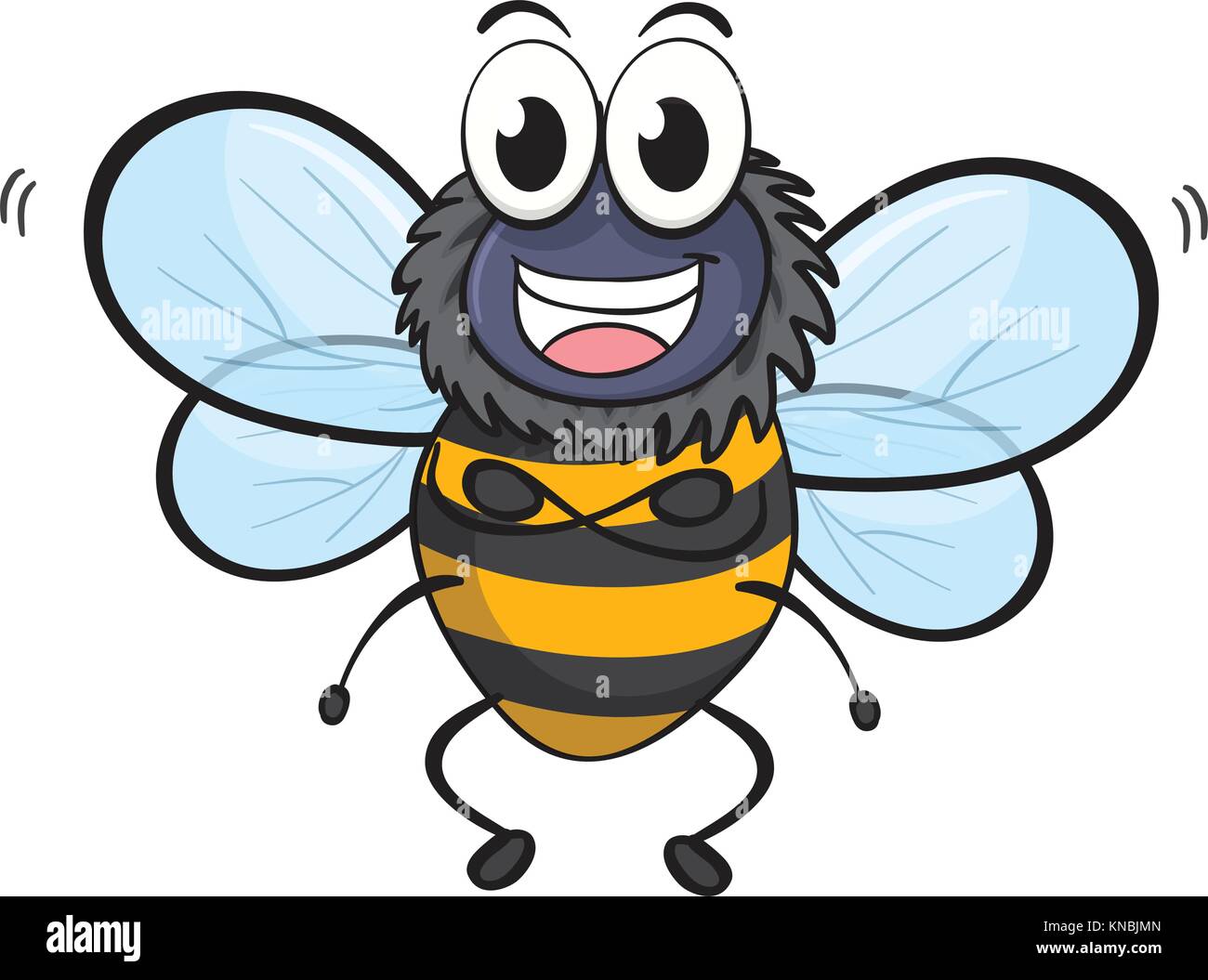illustration of a bee on a white background Stock Vector Image & Art ...
