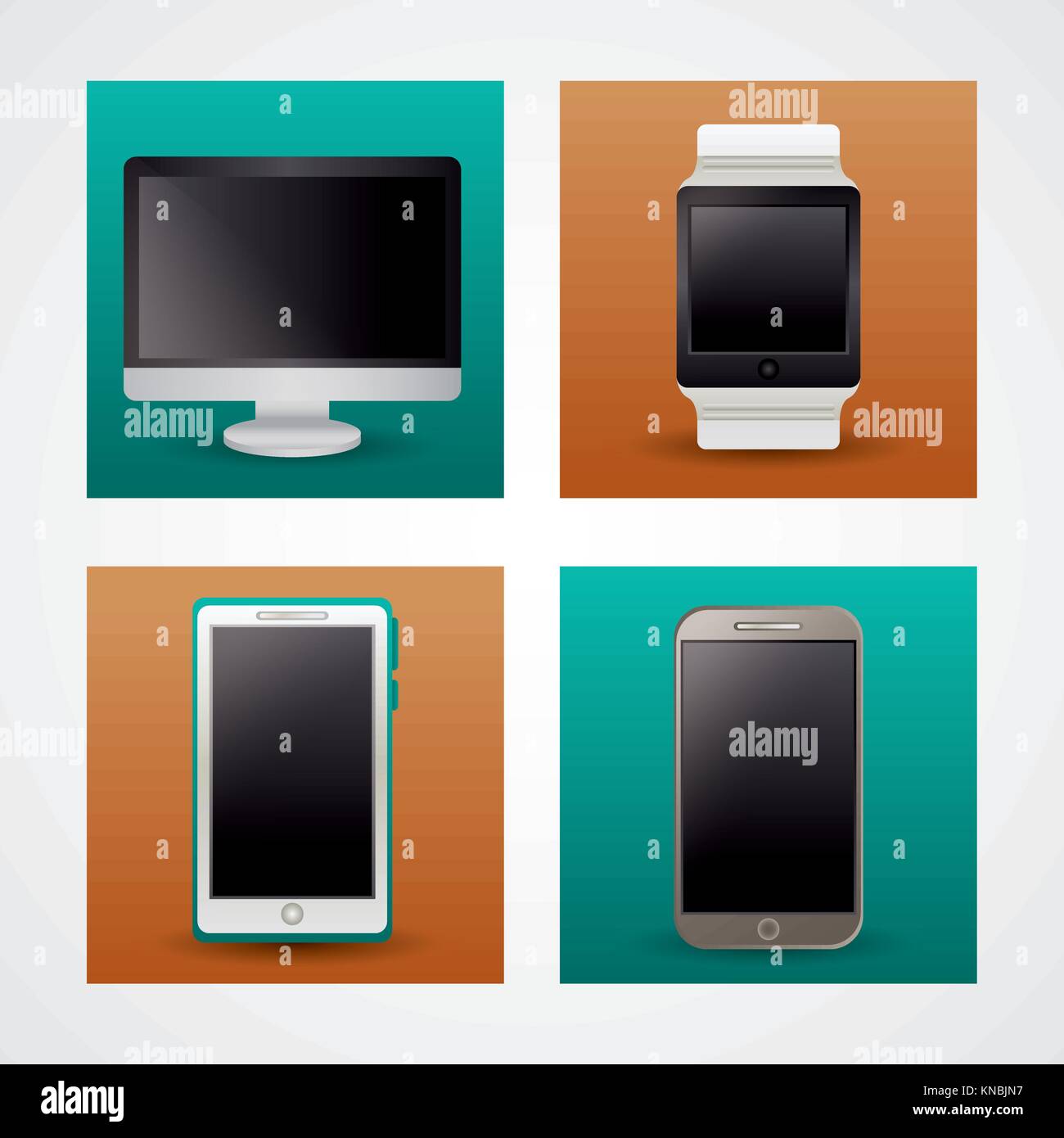 Technology devices icons Stock Vector Image & Art - Alamy