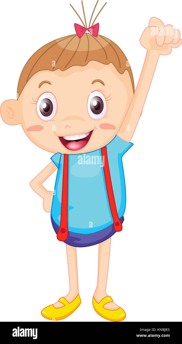 illustration of a kid on a white background Stock Vector Image & Art ...