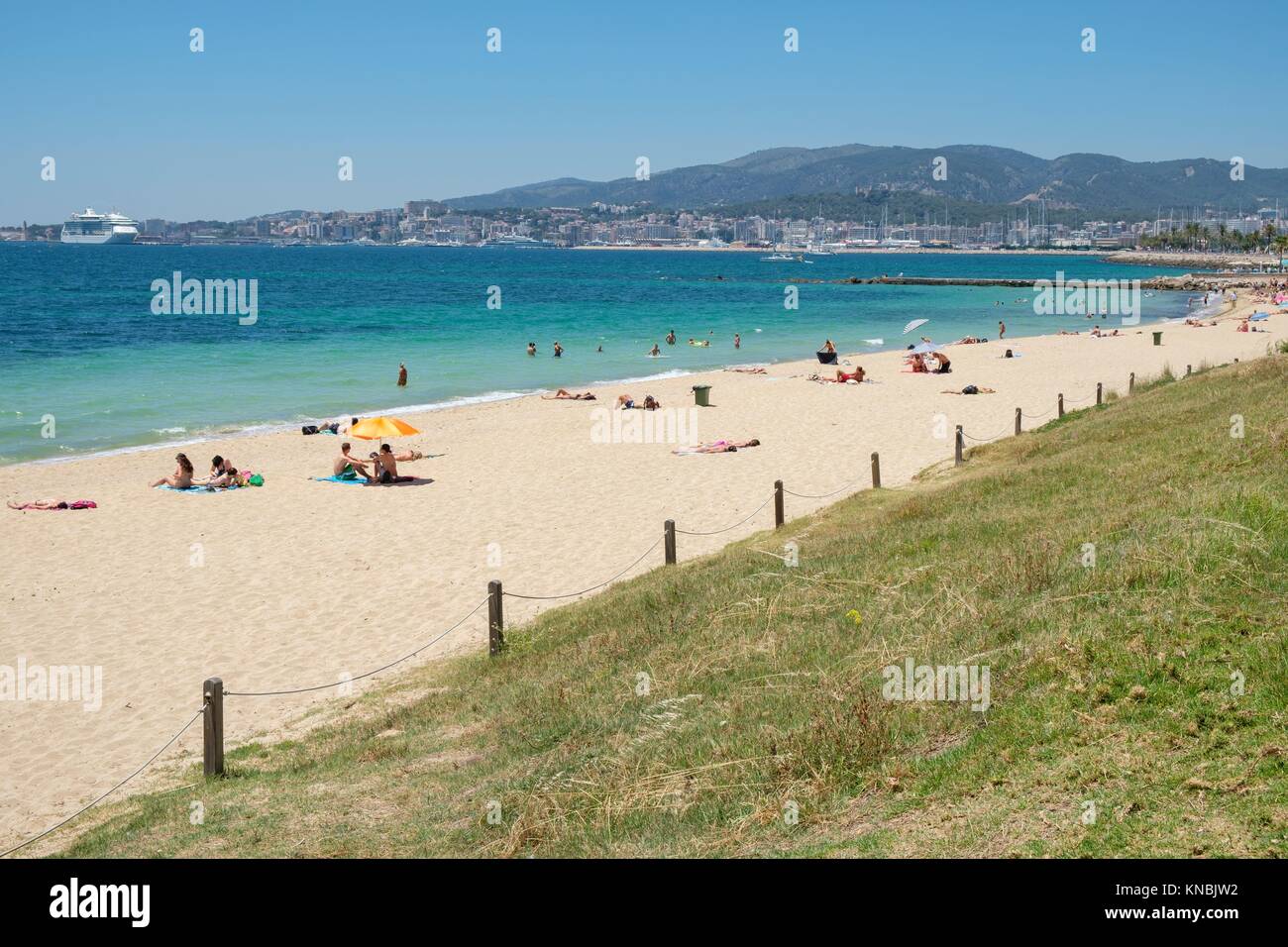 Can Pere Antoni Beach, Palma, Mallorca, balearic islands, Spain Stock Photo  - Alamy