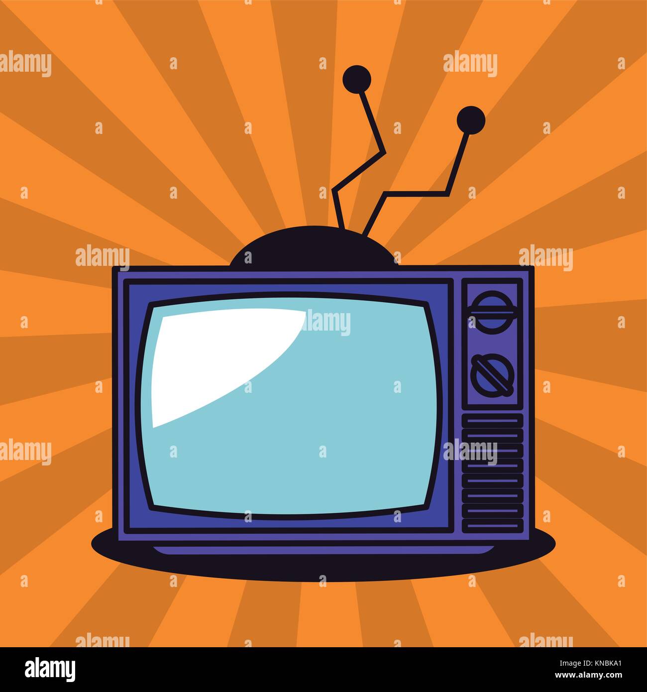 Vintage television pop art design Stock Vector Images - Alamy