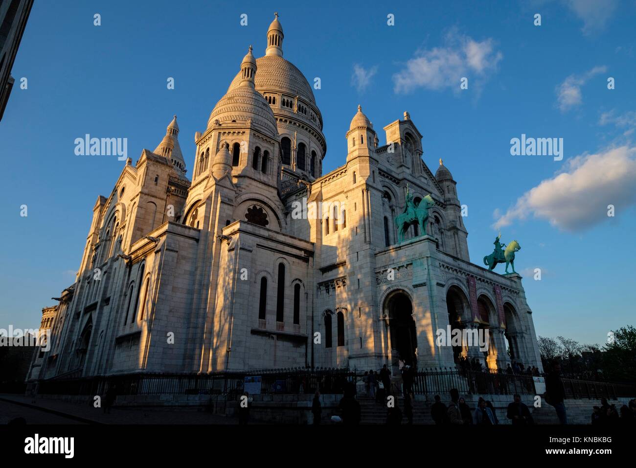 Sacré Cœur Basilica, Montmartre, Paris, France,Western Europe. Stock Photo
