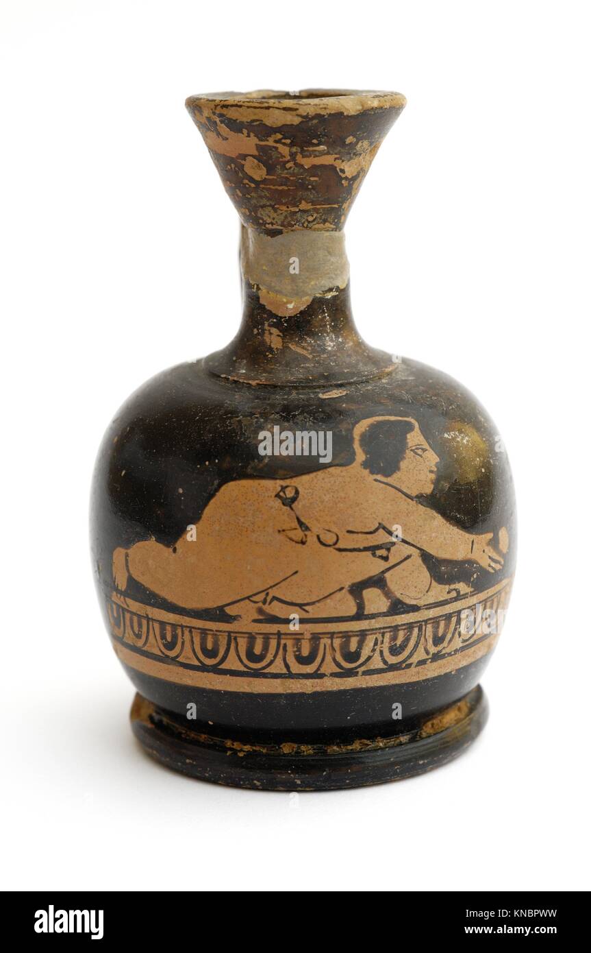 Ancient Greek vase from excavation Stock Photo Alamy