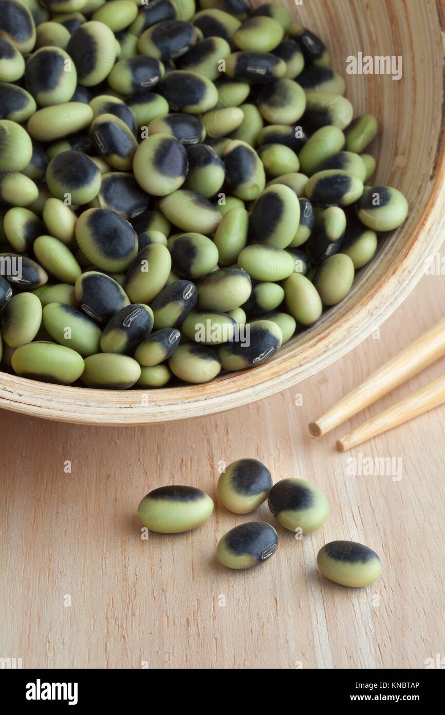 Heirloom organic Agate edamame in a bowl Stock Photo Alamy