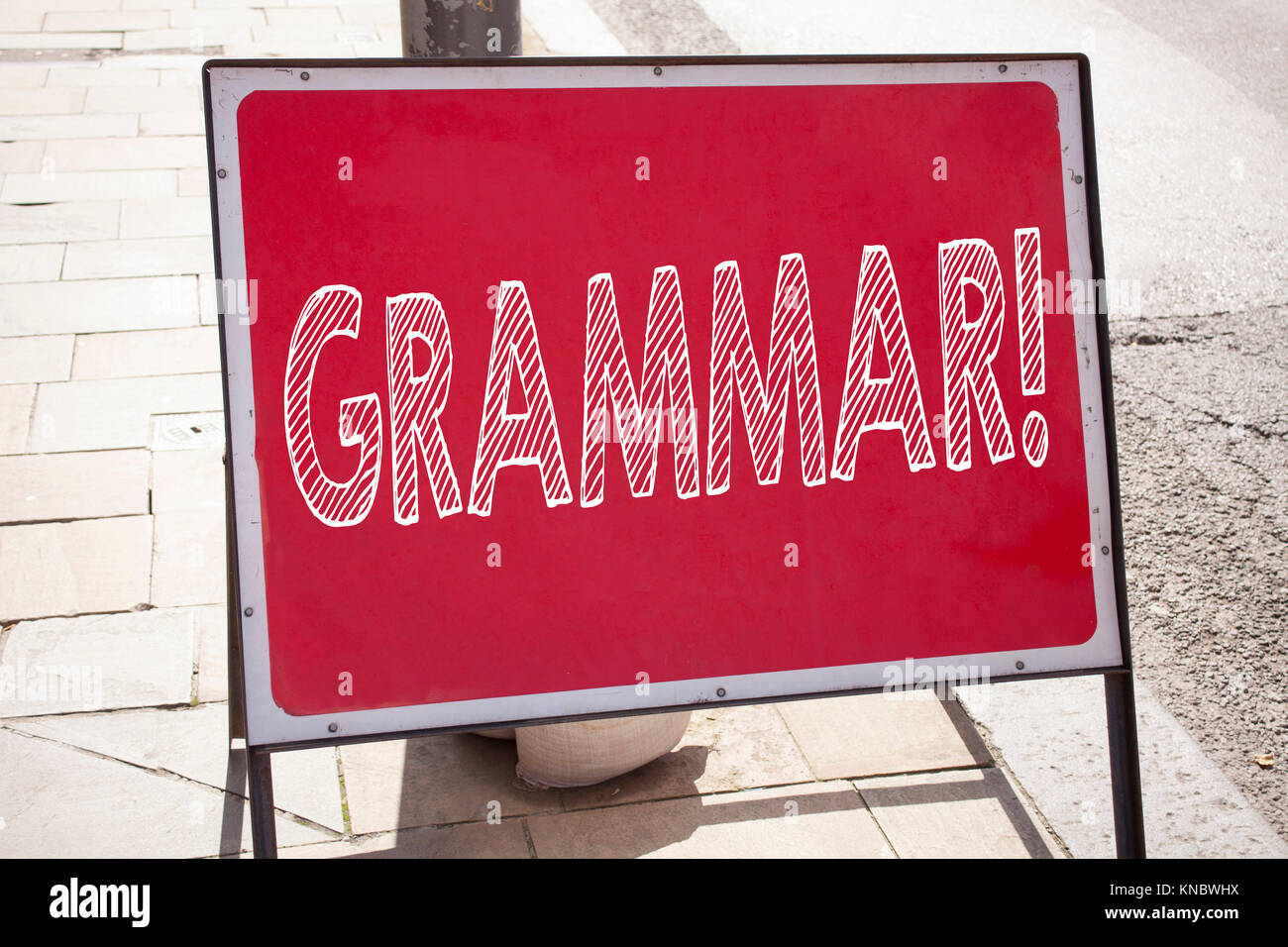 Conceptual hand writing text caption inspiration showing Grammar ...