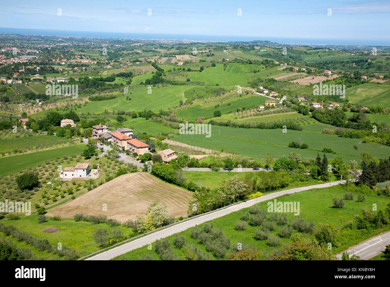 Comune di Verucchio, Italy. Stock Photo