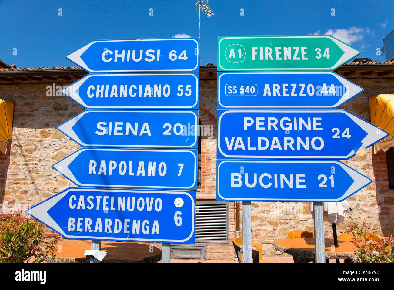 Road signs italy hires stock photography and images Alamy