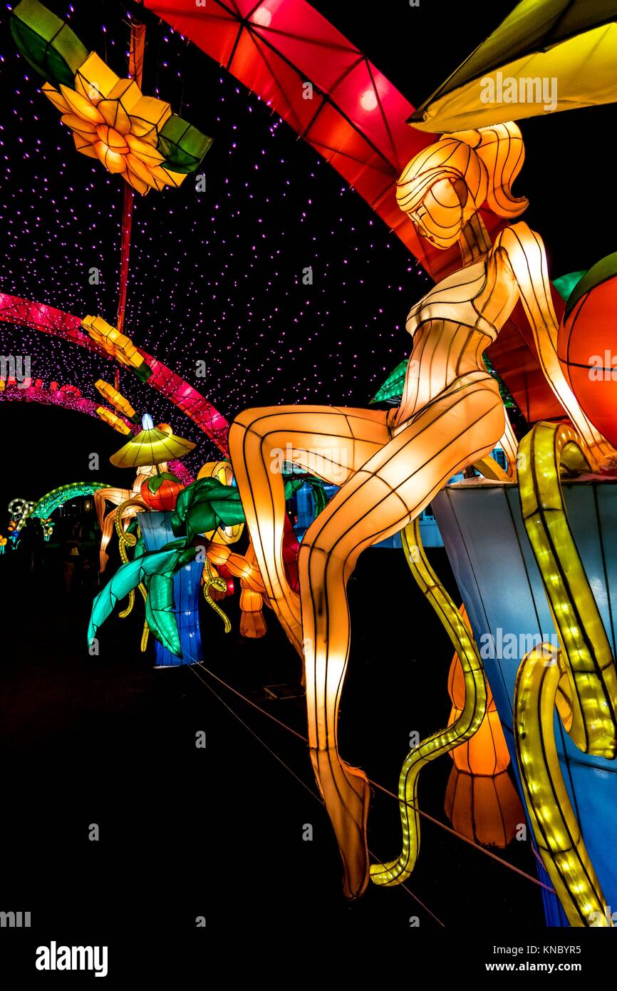 Lantern Light Festival. Miami. Florida. USA Stock Photo Alamy