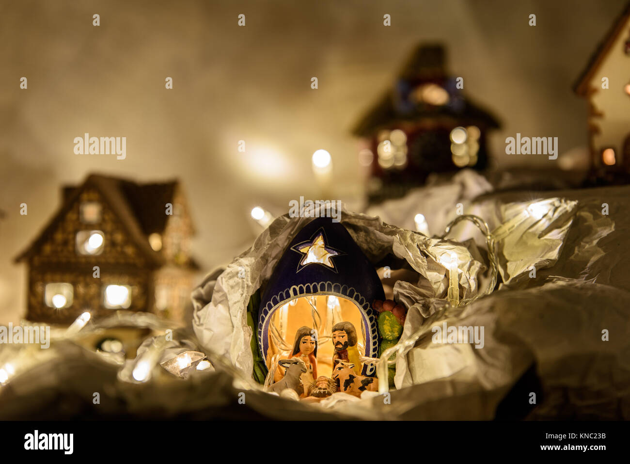 Christmas Nativity Scene Stock Photo - Alamy