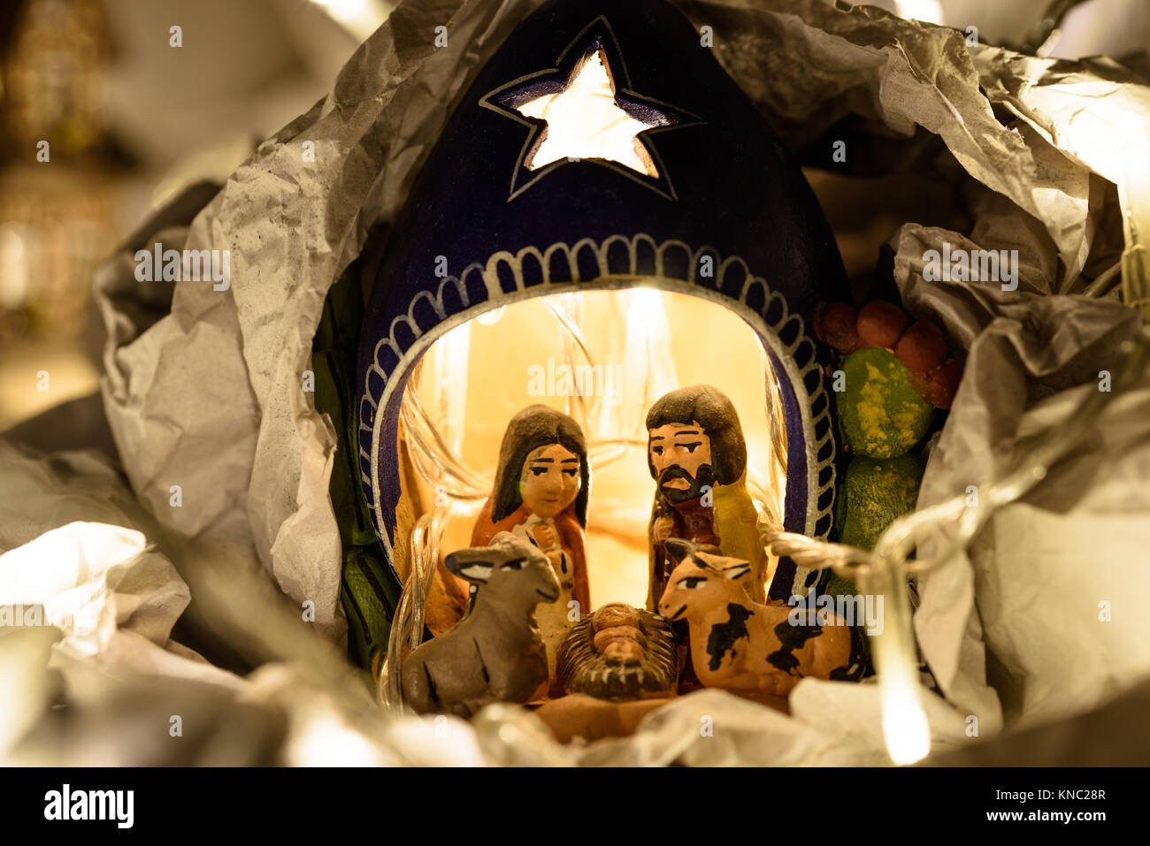 Christmas Nativity Scene Stock Photo - Alamy