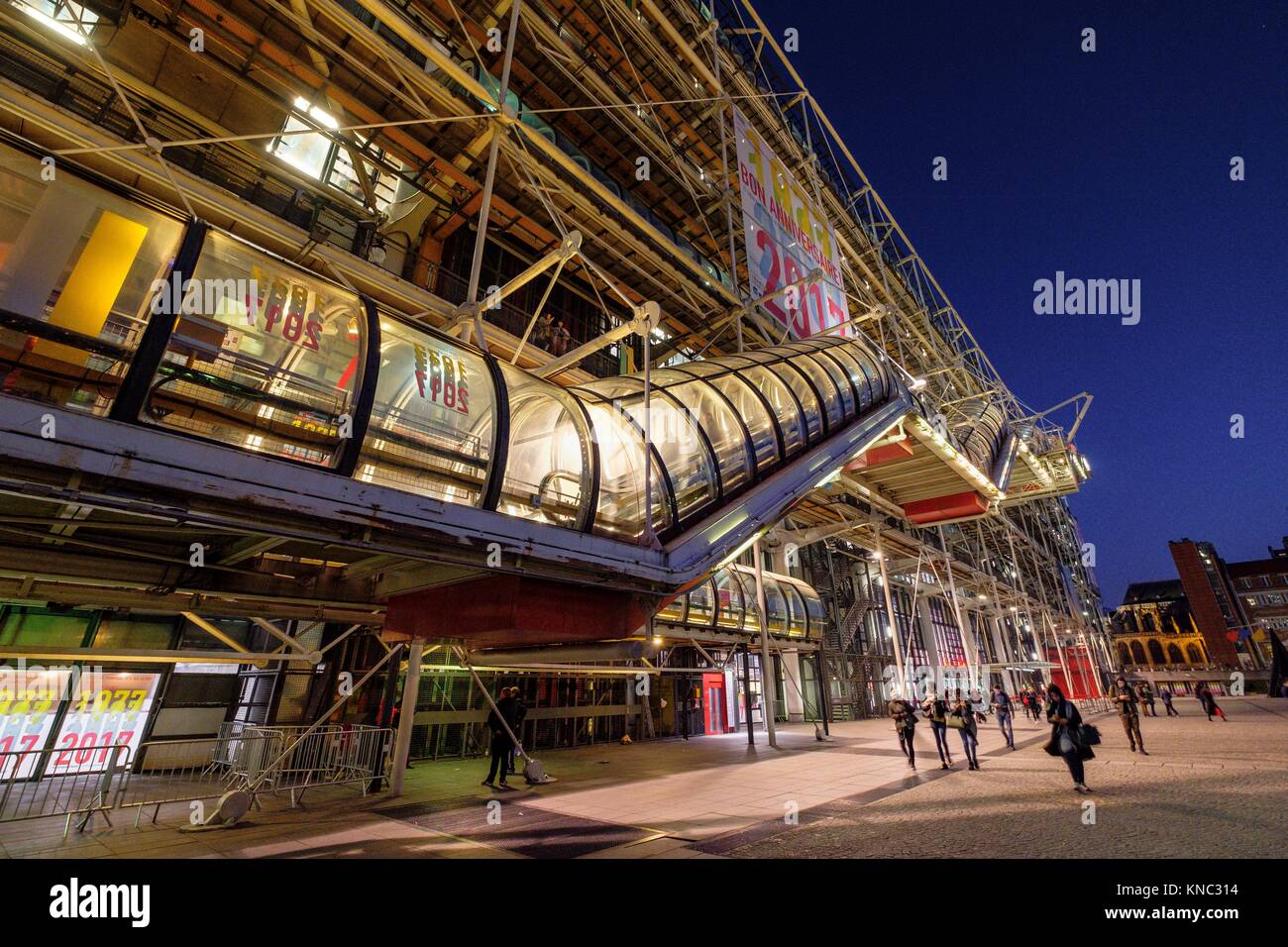 Centre national d'art et de culture Georges-Pompidou, Paris, France Stock Photo