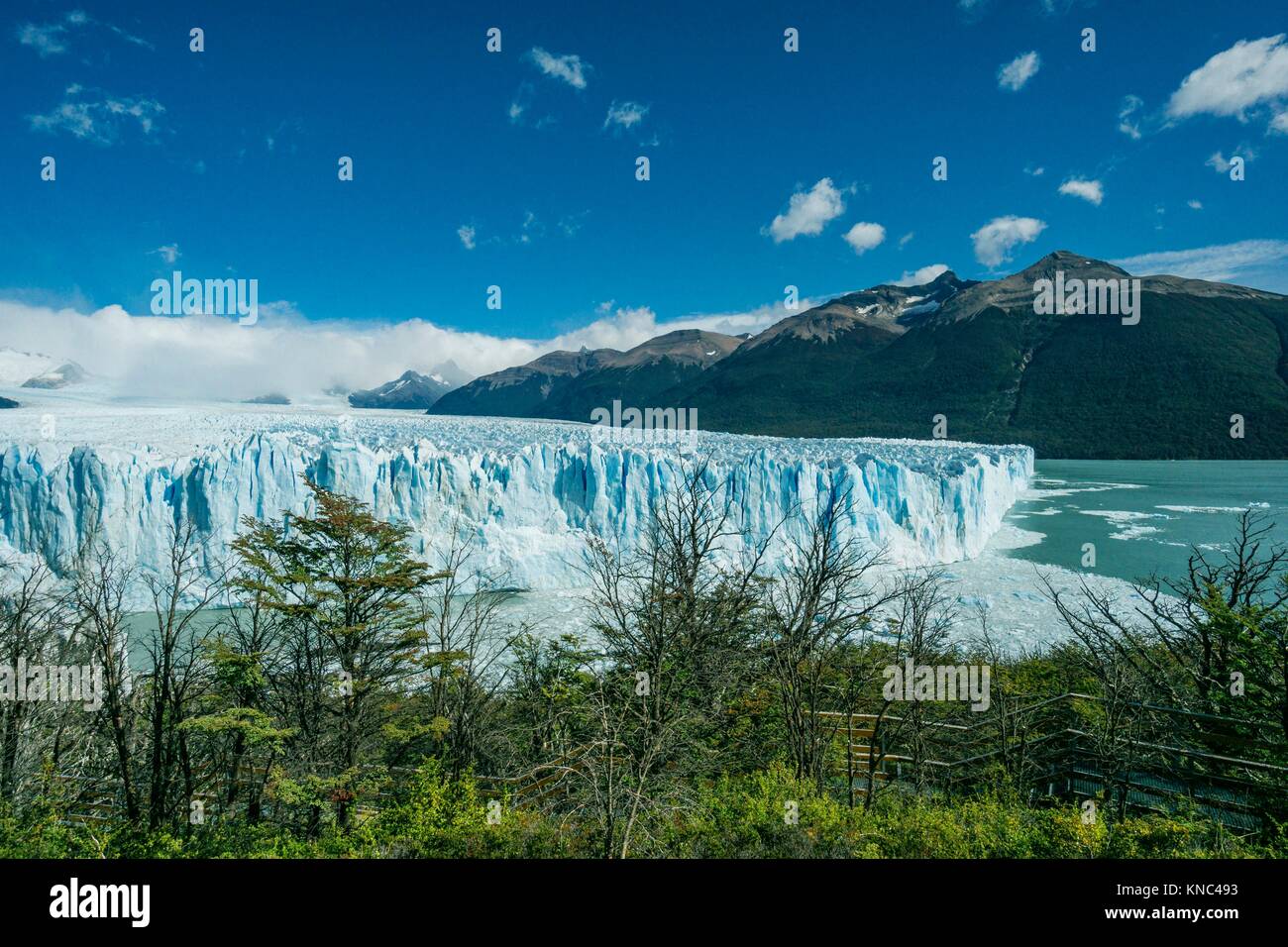 glaciar Perito Moreno, Parque Nacional Los Glaciares, departamento Lago Argentino, provincia de Santa Cruz, Patagonia, Argentina. Stock Photo