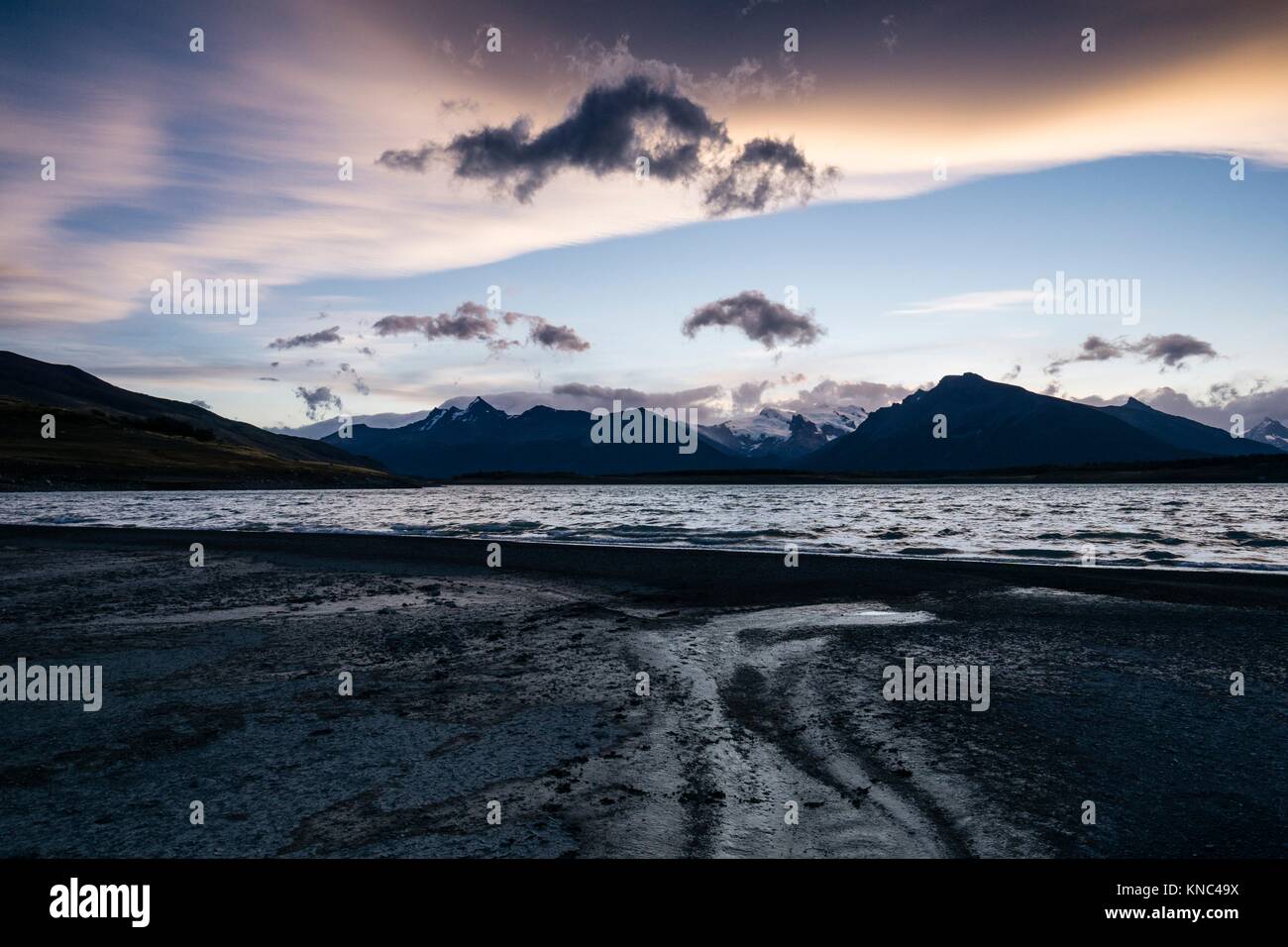 Lago Roca, El Calafate ,Parque Nacional Los Glaciares Patagonia, Argentina. Stock Photo