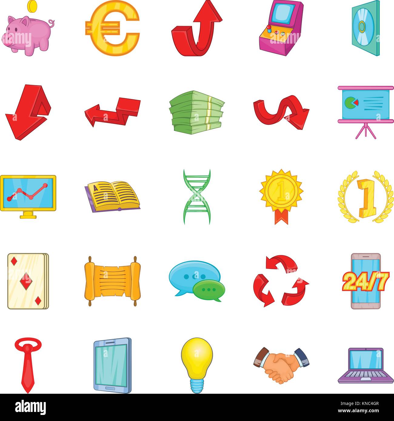 Diagram icons set, cartoon style Stock Vector Image & Art - Alamy