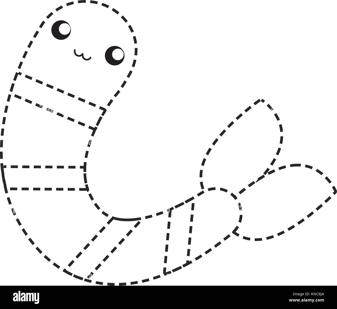 kawaii shrimp vector illustration Stock Vector Image & Art Alamy