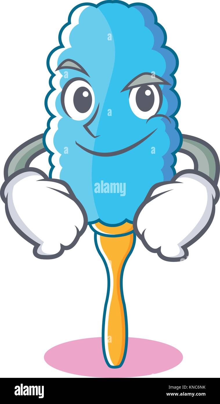 Smirking feather duster character cartoon Stock Vector Image & Art - Alamy