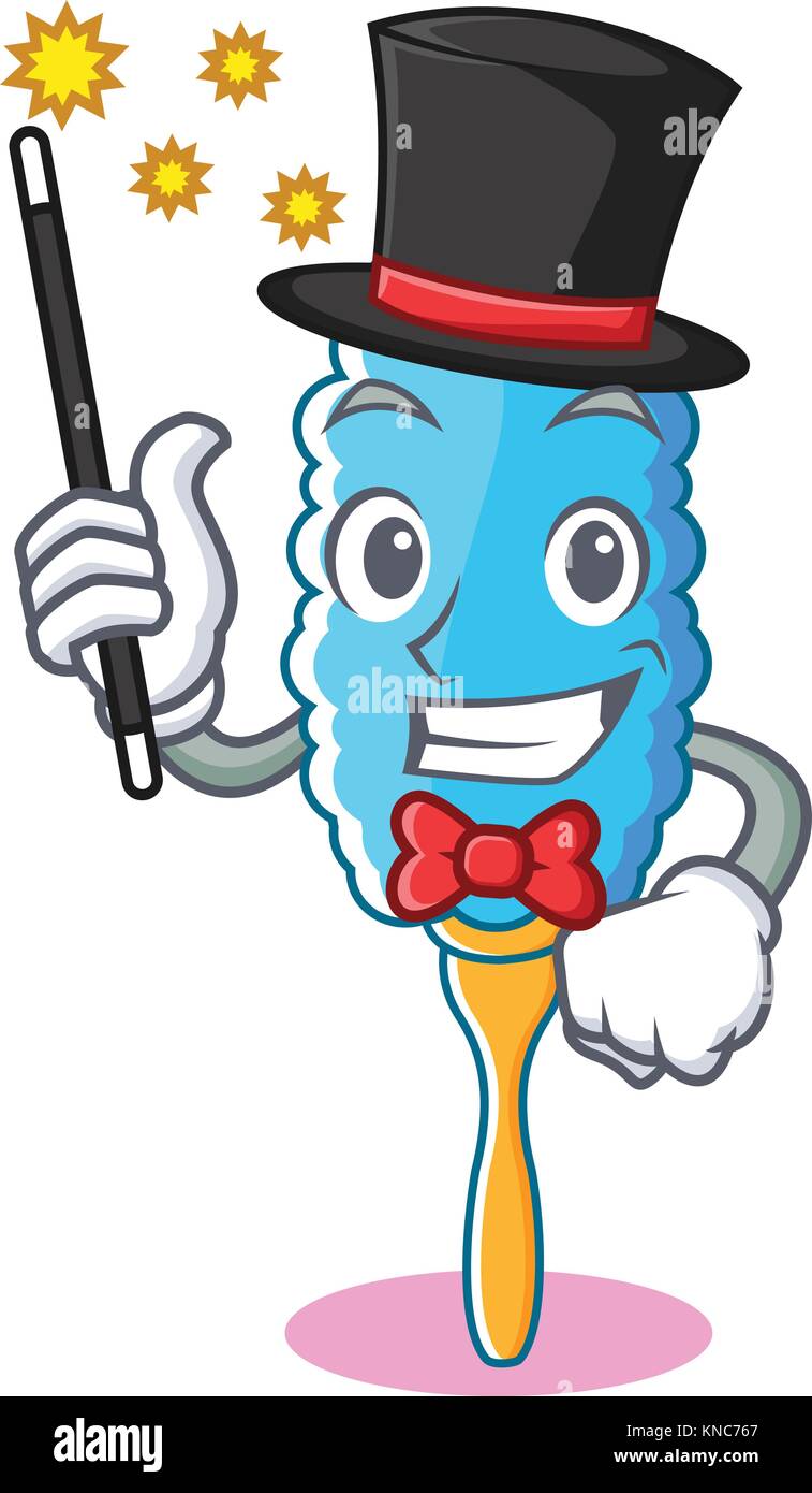 Magician feather duster character cartoon Stock Vector Image & Art - Alamy
