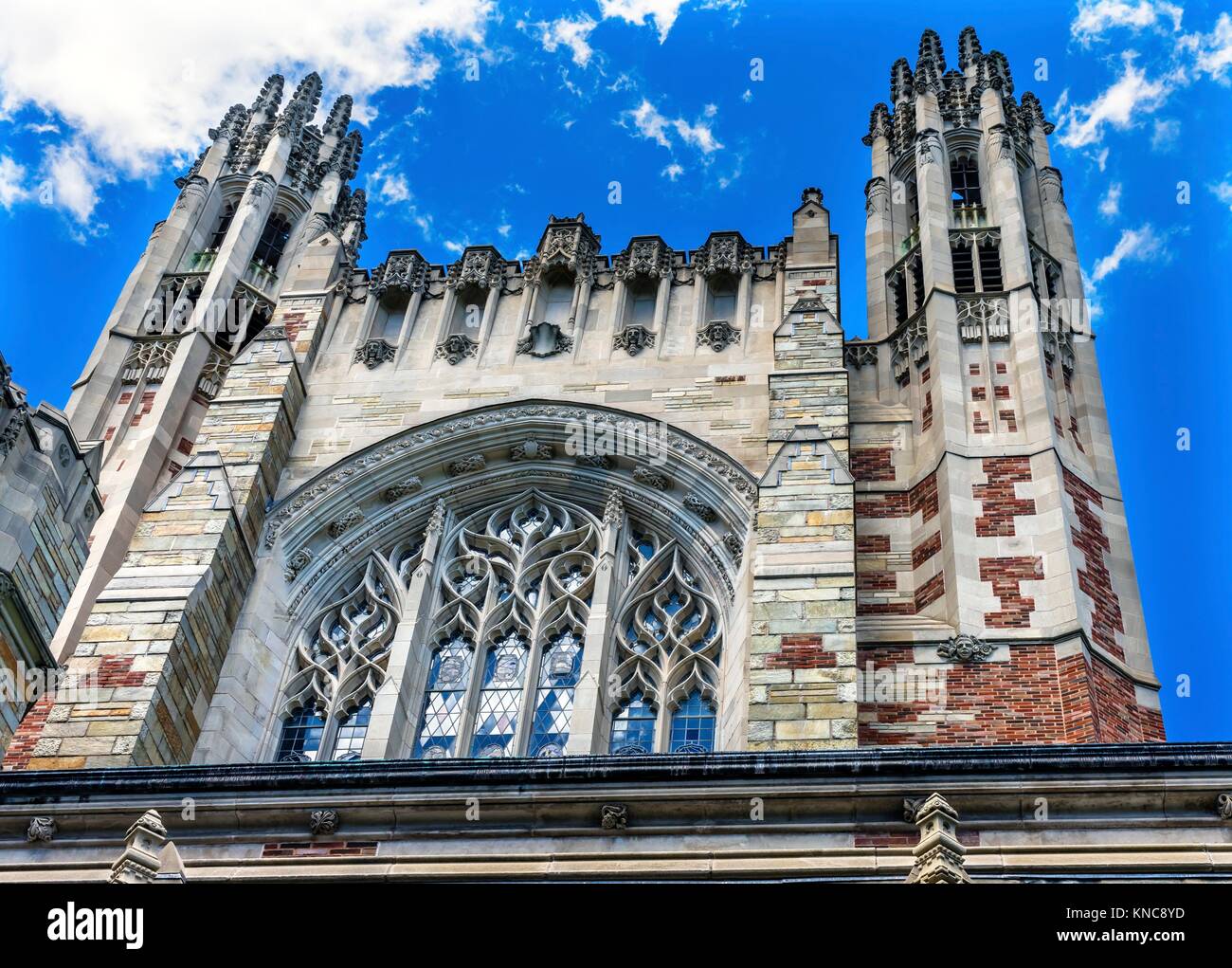 Twin Towers Sterling Law School Building Yale University New Haven
